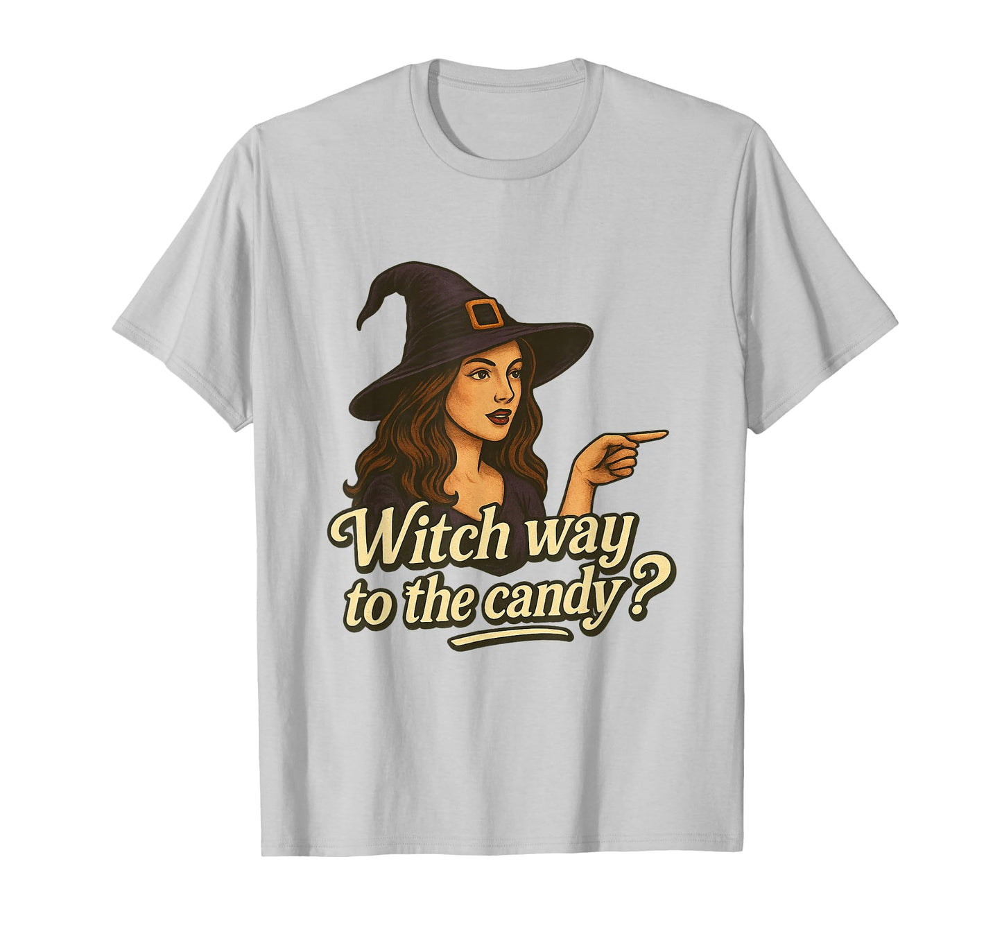Halloween Witch Way to The Candy, Funny Halloween Witch T-Shirt