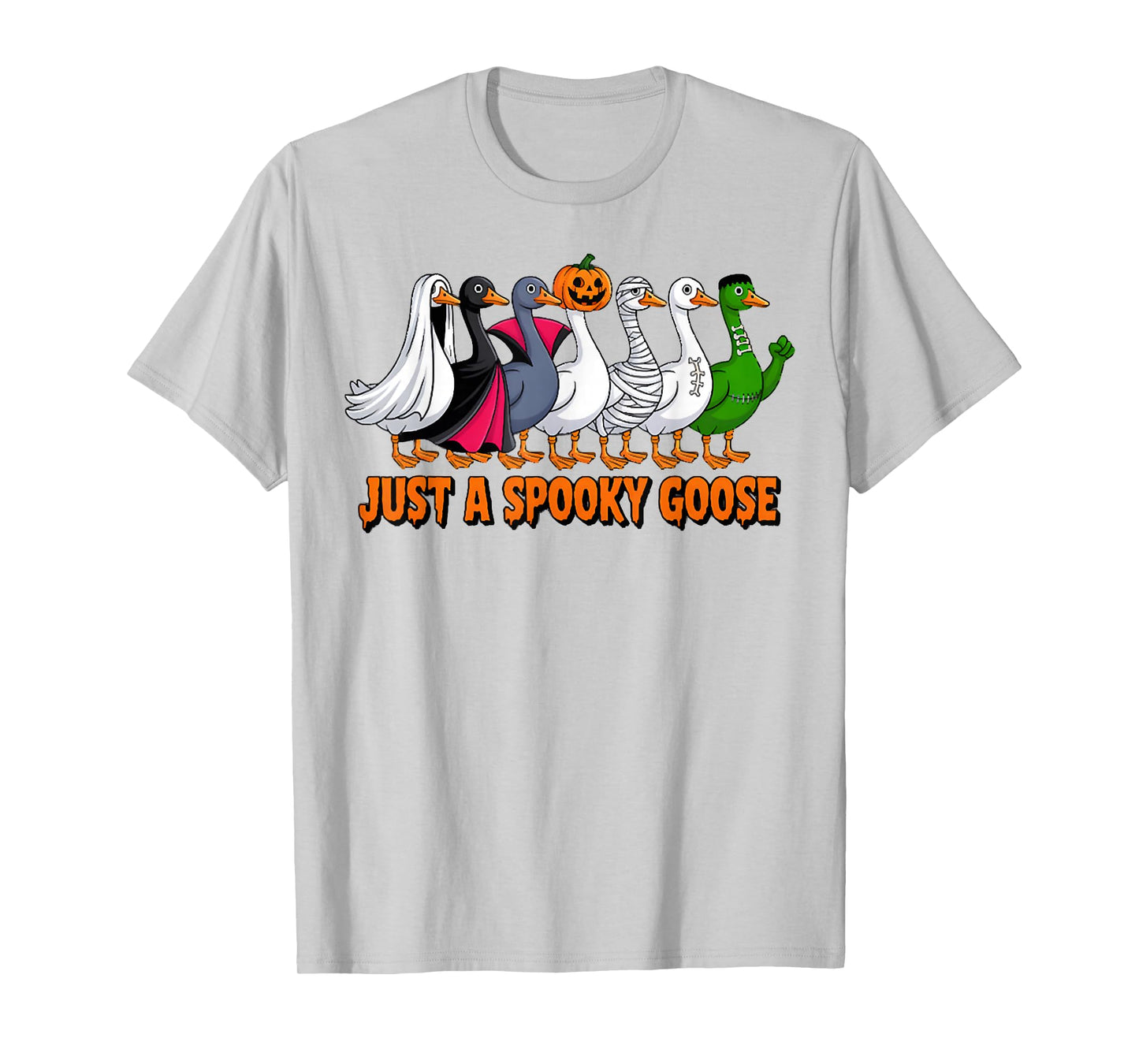 Just A Spooky Goose Funny Halloween Costume T-Shirt