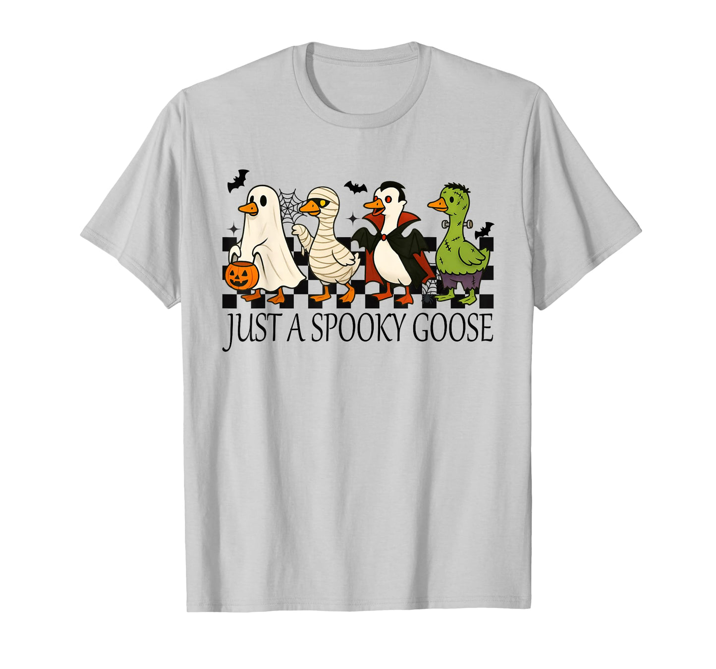 Just A Spooky Goose Halloween Silly Goose Funny Halloween T-Shirt