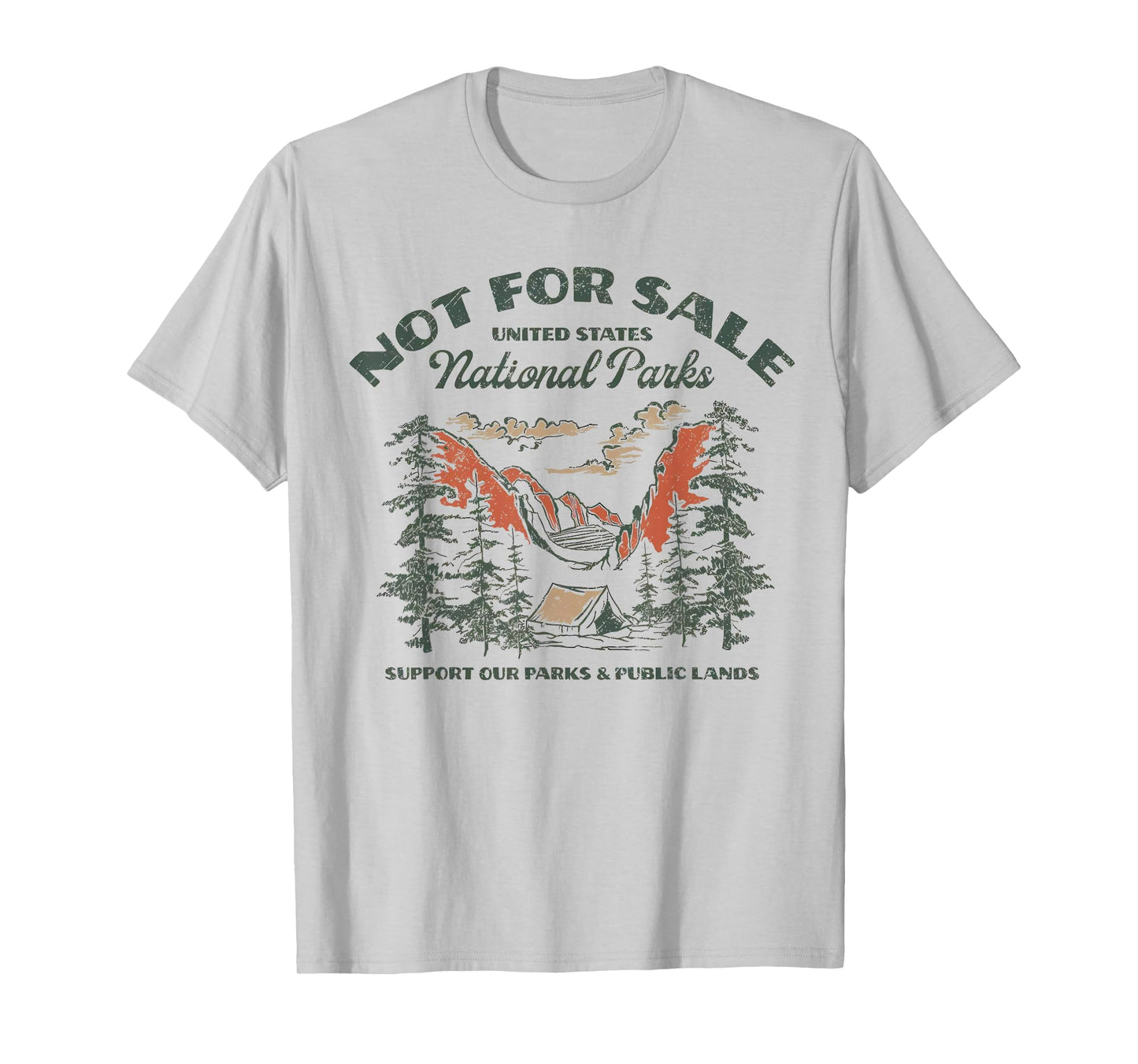 Protect Our National Park Retro Vintage Not For Sale Support T-Shirt