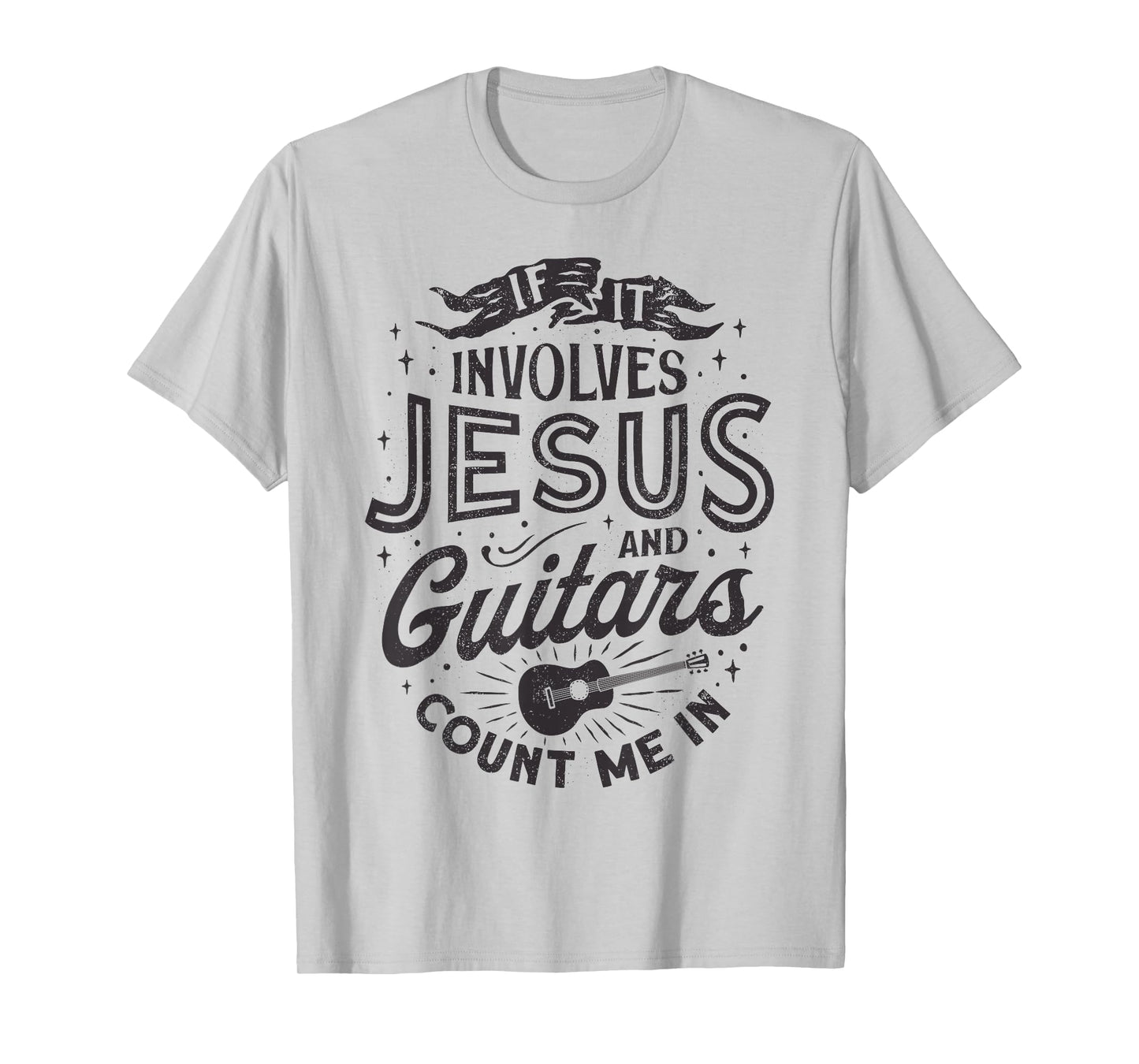 If It Involves Jesus And Guitars Guitarist Christian Music T-Shirt