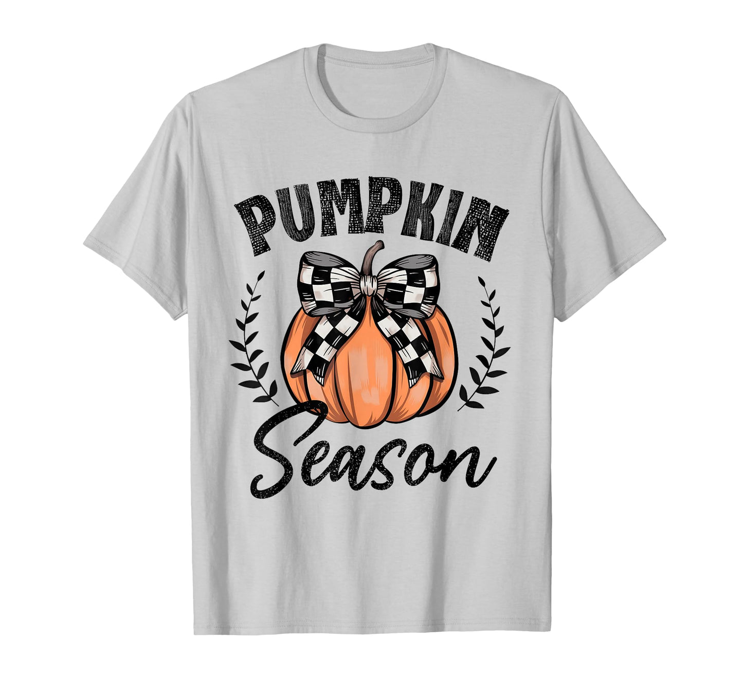 Pumpkin Season Coquette Bow Fall Halloween Costume Spooky T-Shirt