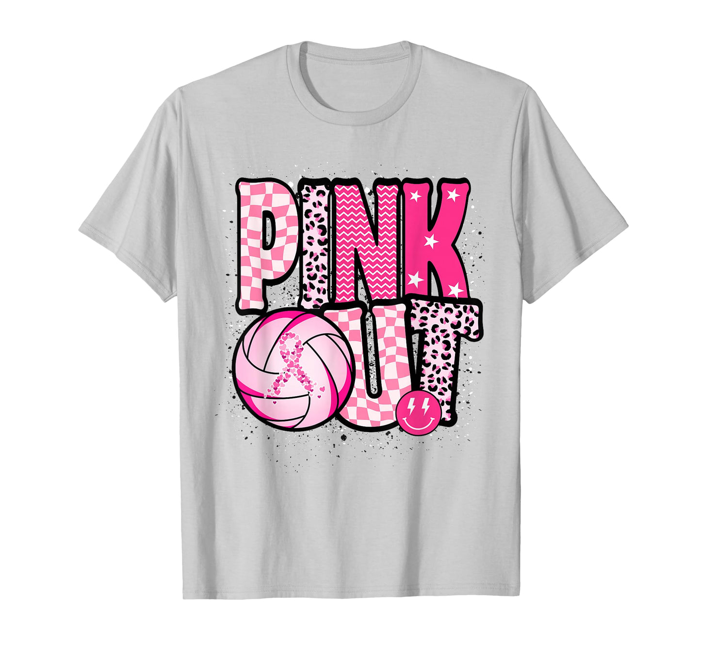 Dig For A Cure Volleyball Pink Out Breast Cancer Awareness T-Shirt