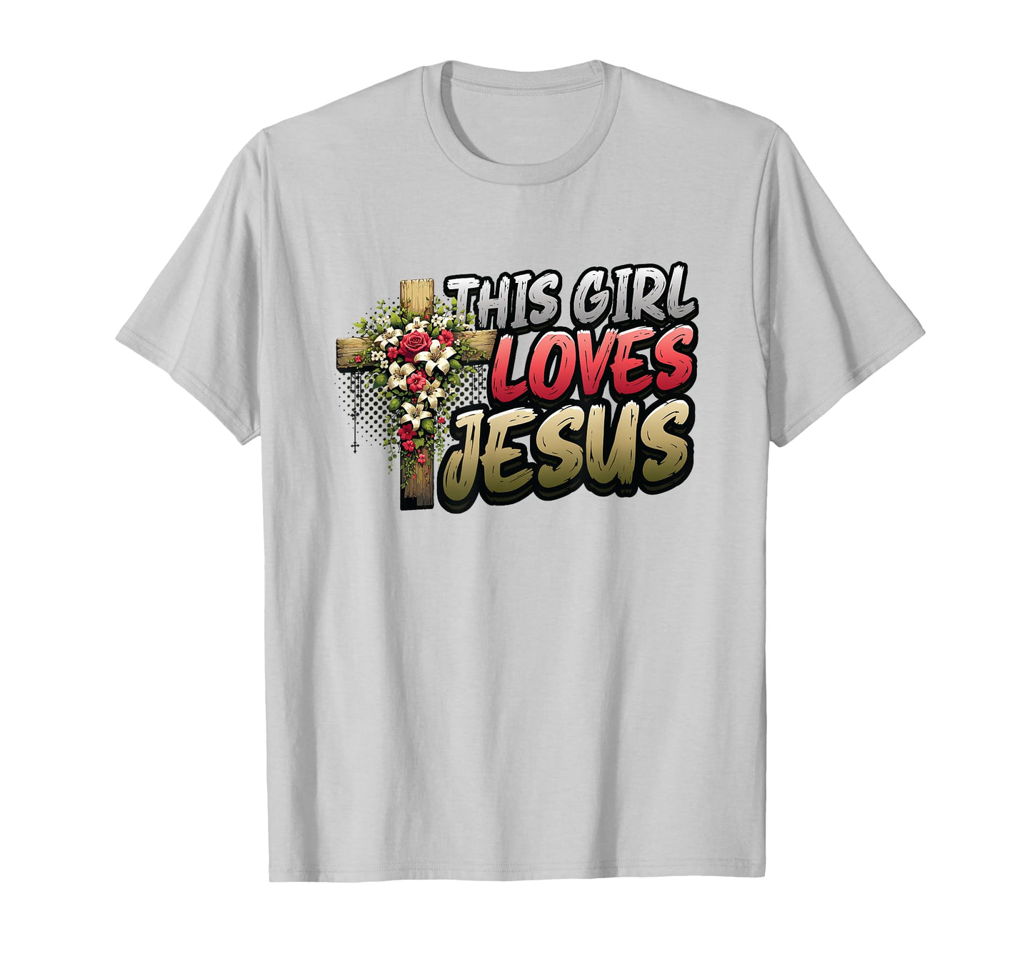 This Girl Loves Jesus Cute Christian Girl Jesus T-Shirt