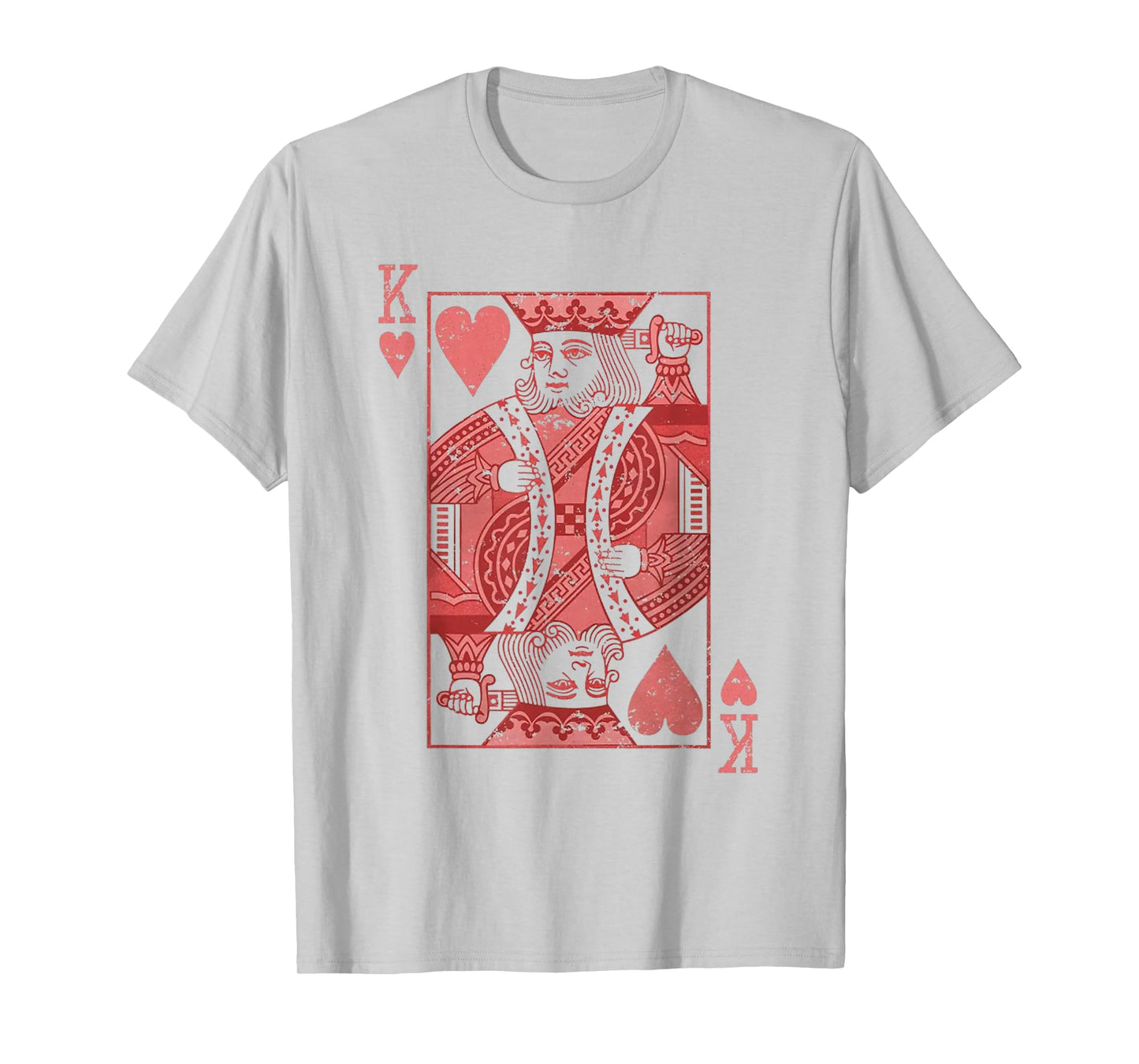 King Of Hearts Valentines Day Cool V-Day Couple Matching T-Shirt