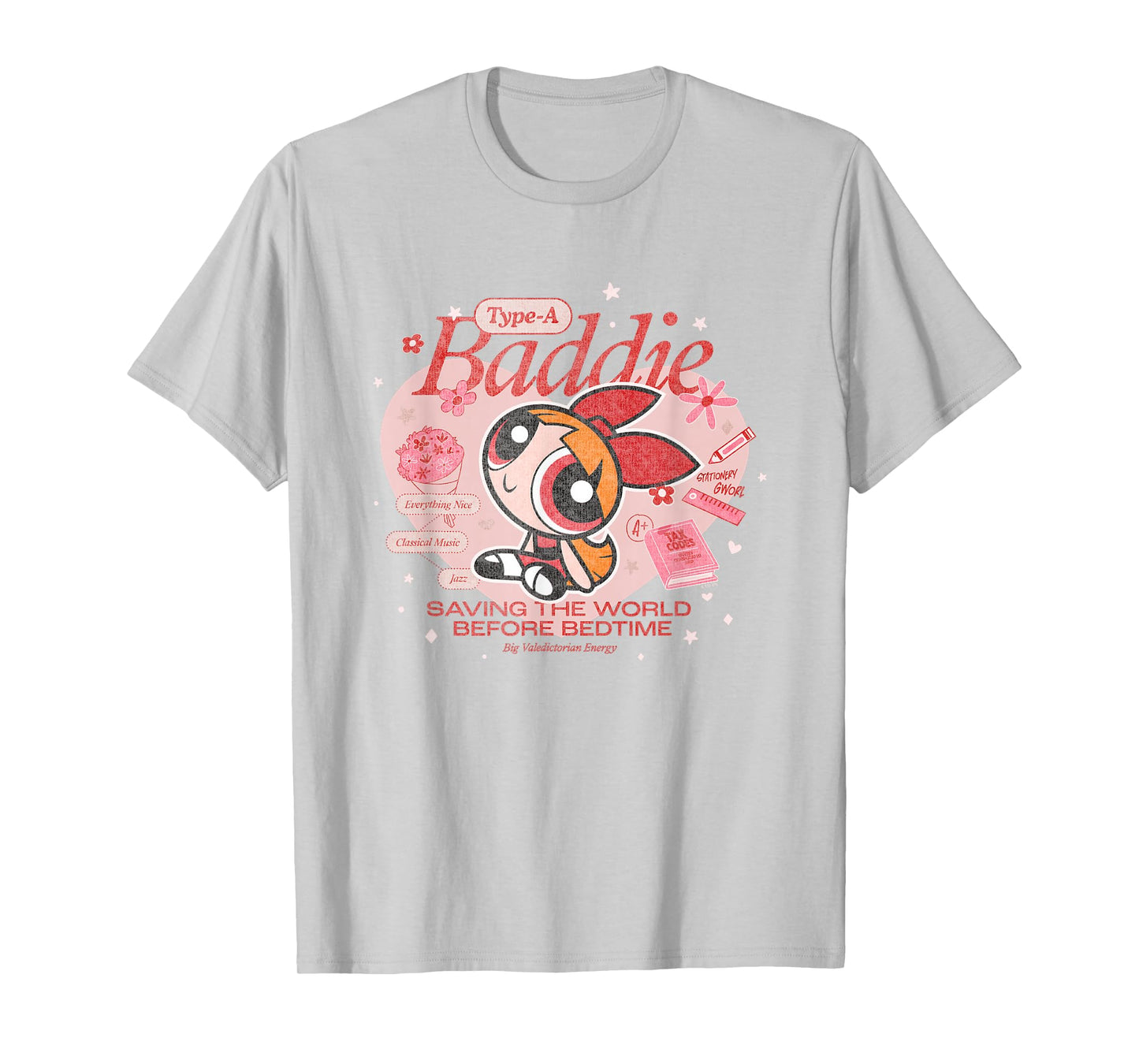 The Powerpuff Girls Blossom Type-A Baddie Distressed T-Shirt