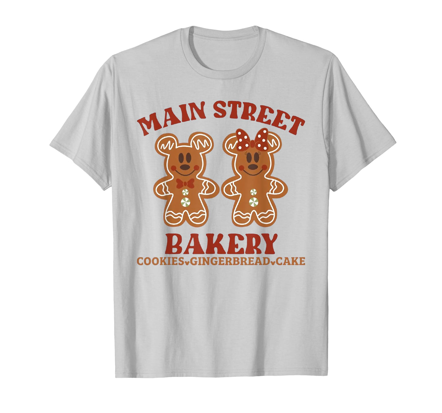 Main Street Bakery Cookies Gingerbread Cake Christmas T-Shirt
