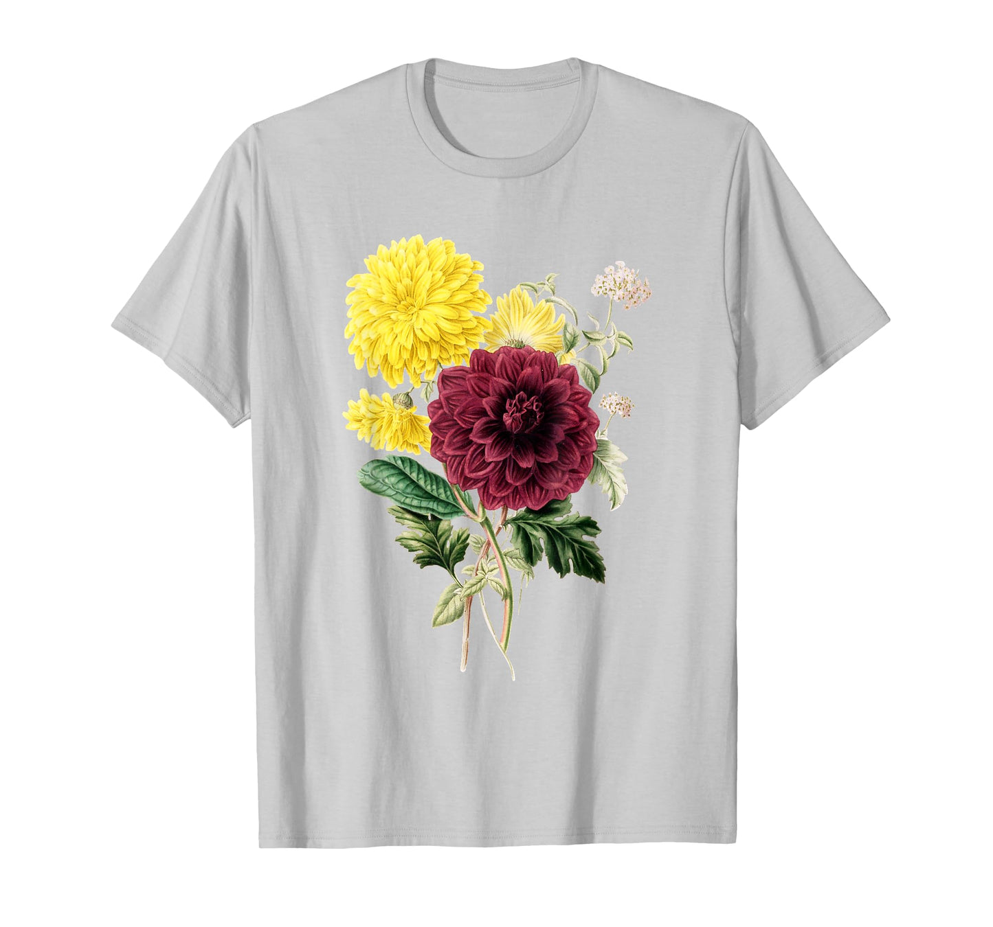 Chrysanthemum botanical flower chrysanths Lucky optimism T-Shirt