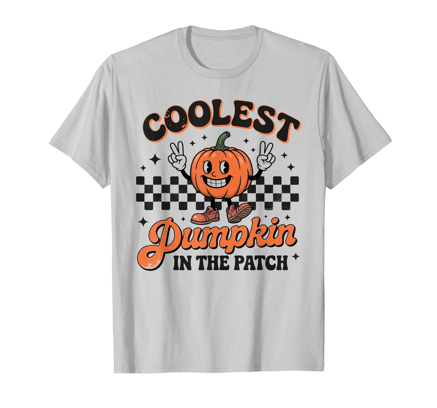 Groovy Coolest Pumpkin in The Patch Halloween for Kids Boys T-Shirt