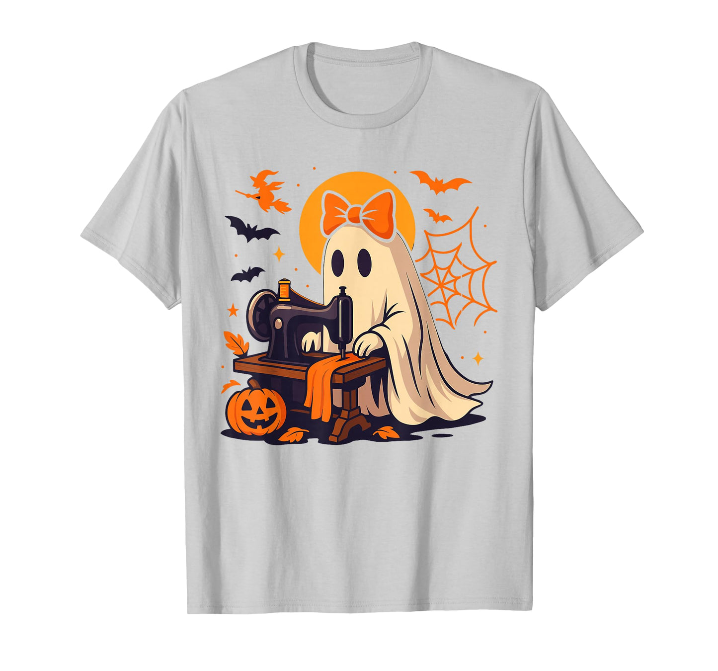 Sewing Ghost Costume for Women, Cute Quilting Halloween T-Shirt