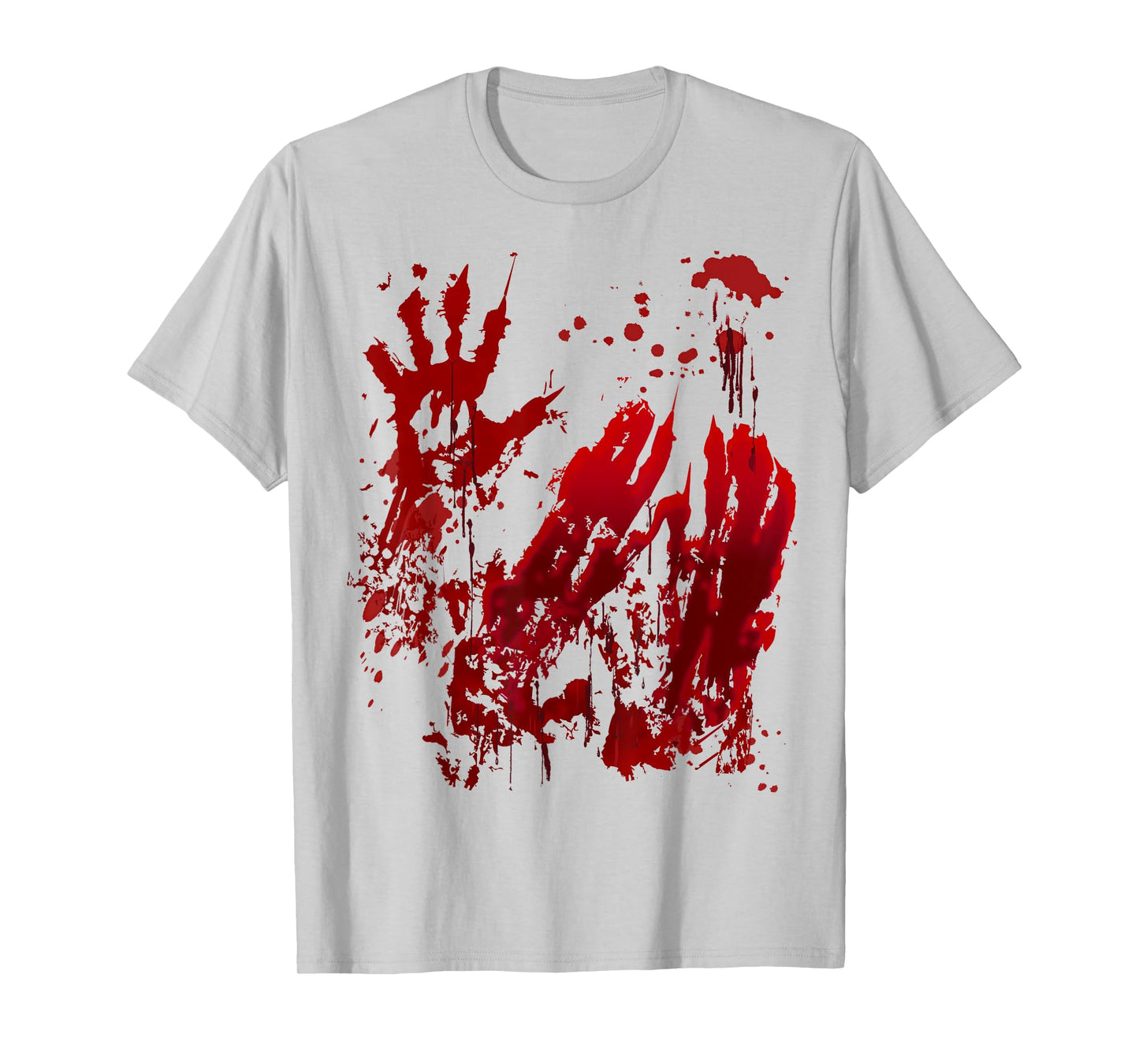 Bloody Halloween Shirt Blood Splatter Zombie Hand Graphic T-Shirt