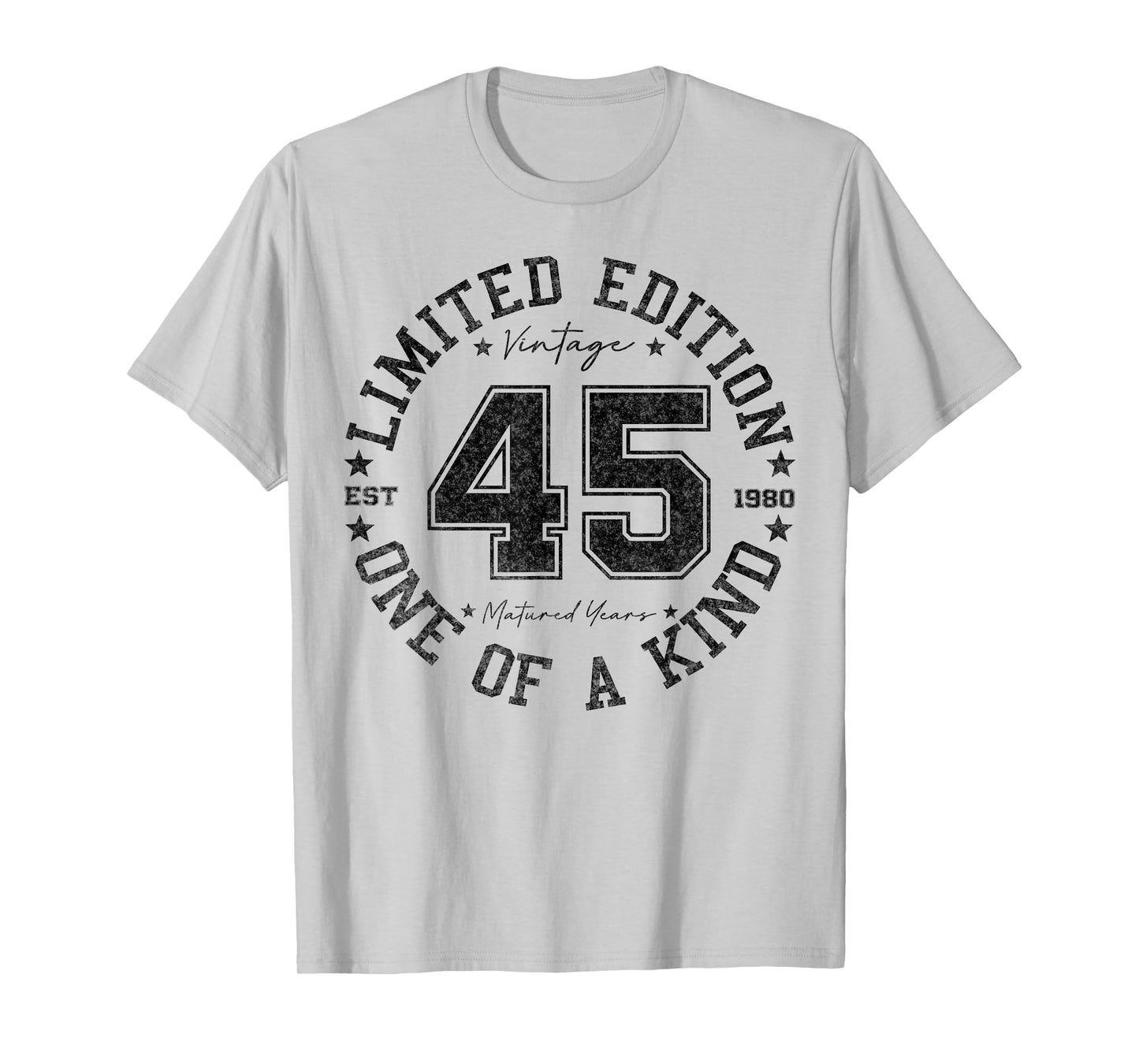 45 Year Old Gifts Vintage 1980 Limited Edition 45th Birthday T-Shirt