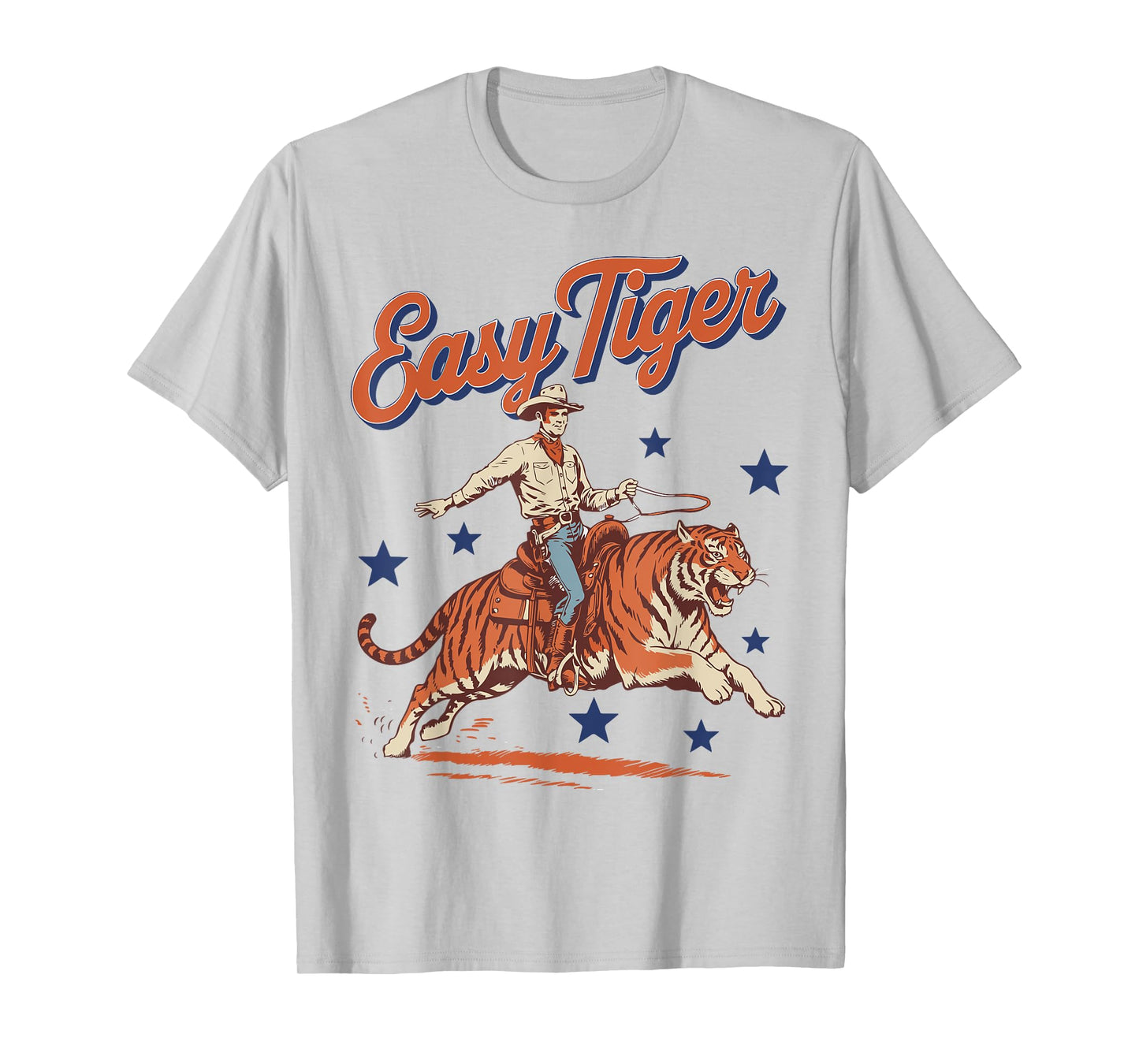 Vintage Easy Tiger Cowboy Western Country Cute Rodeo T-Shirt