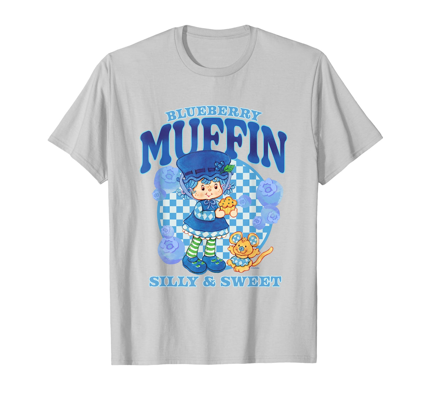 Strawberry Shortcake Blueberry Muffin Silly Sweet Retro Logo T-Shirt