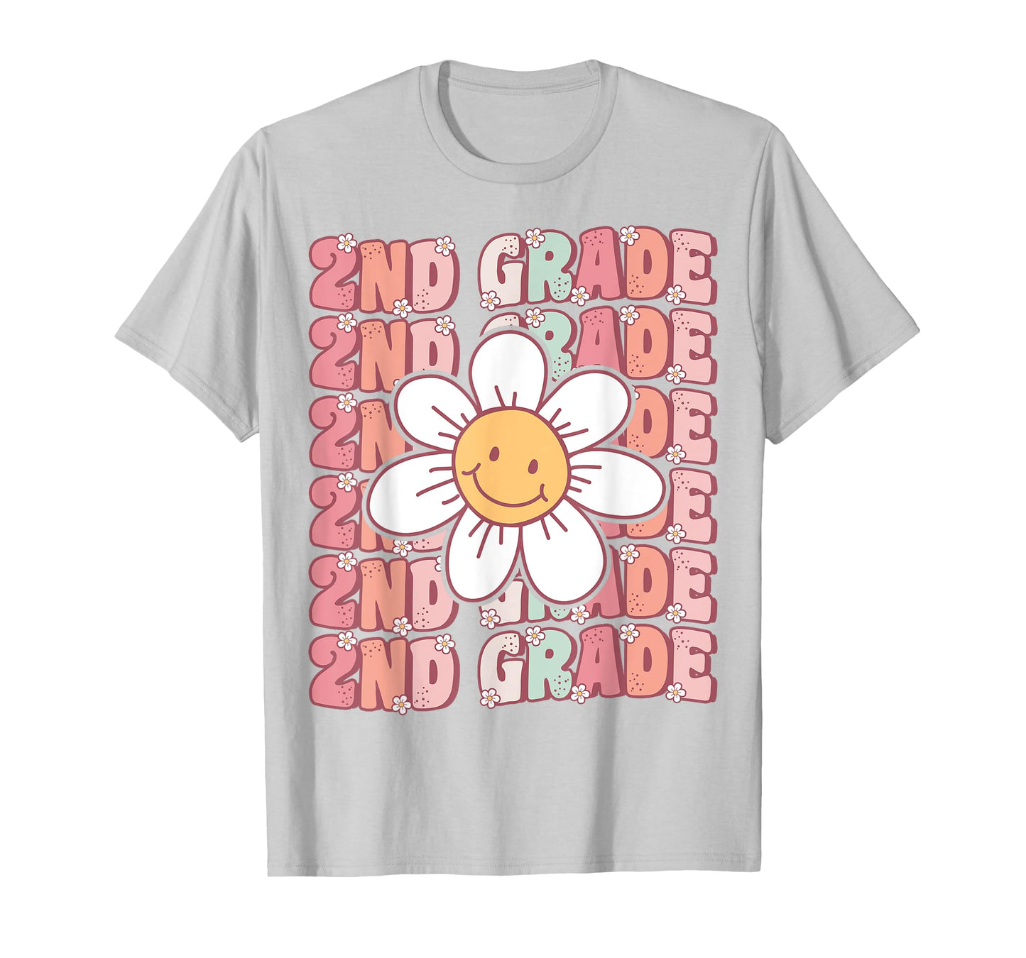 Groovy 2nd Grade Back To School First Day of Second Grade T-Shirt