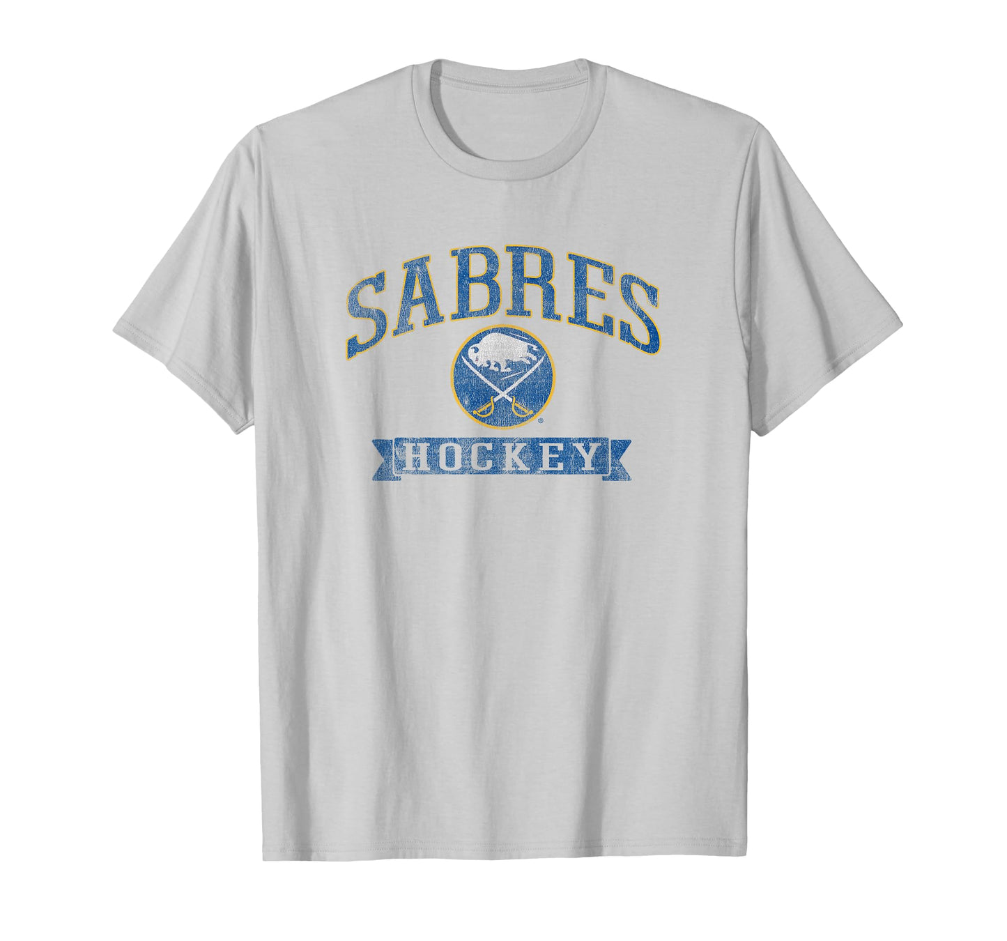 Buffalo Sabres Vintage Hockey Gray NHL Officially Licensed T-Shirt