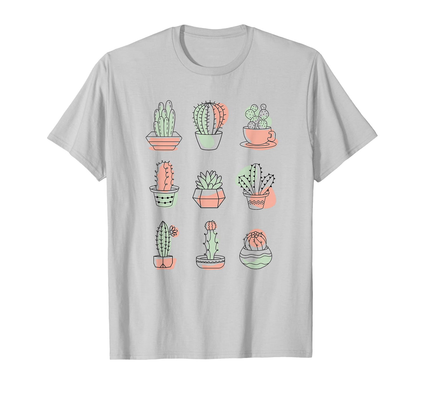 Boho Cactus Abstract Doodle T-Shirt