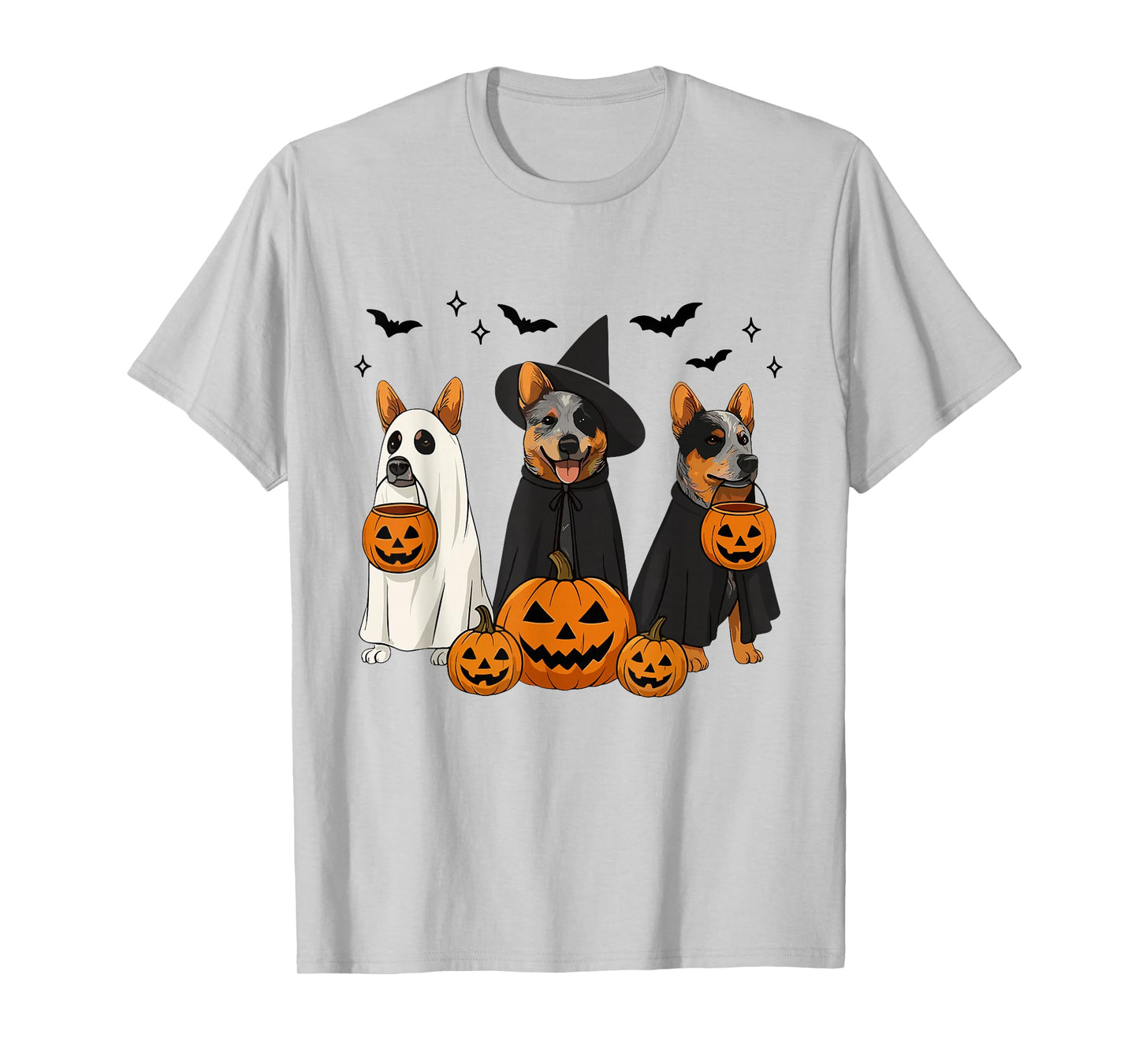 Australian Cattle Dog Halloween Cattle Dog Witch Heeler Dog T-Shirt