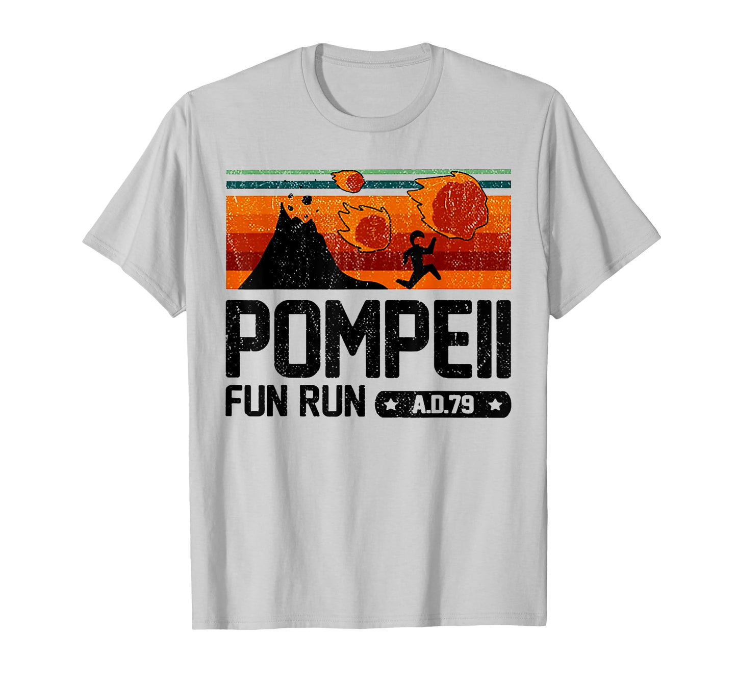 Pompeii Fun Run 79 AD Retro Vintage T-Shirt