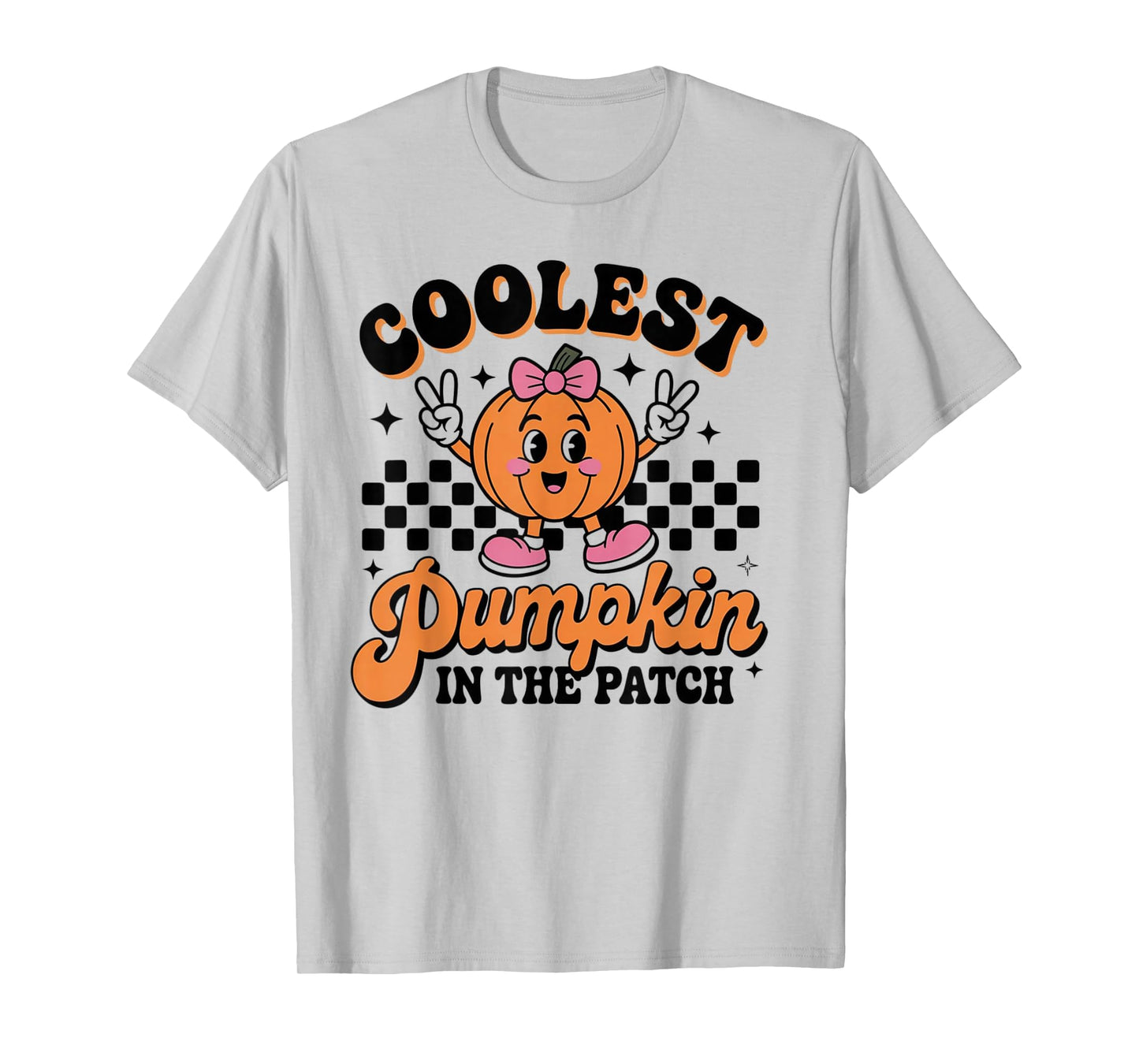 Groovy Coolest Pumpkin in The Patch Halloween for Kids Boys T-Shirt
