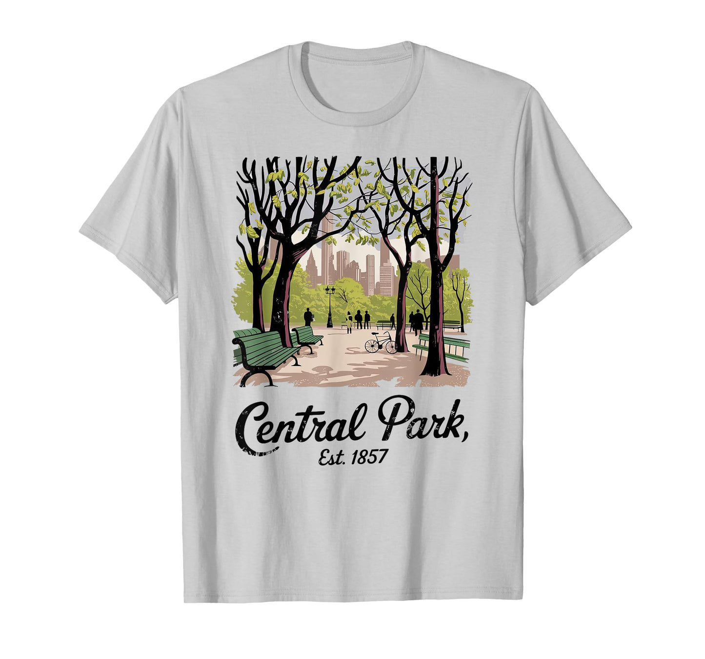 Central Park, Est. 1857 New York Nostalgic Vintage NYC Style T-Shirt