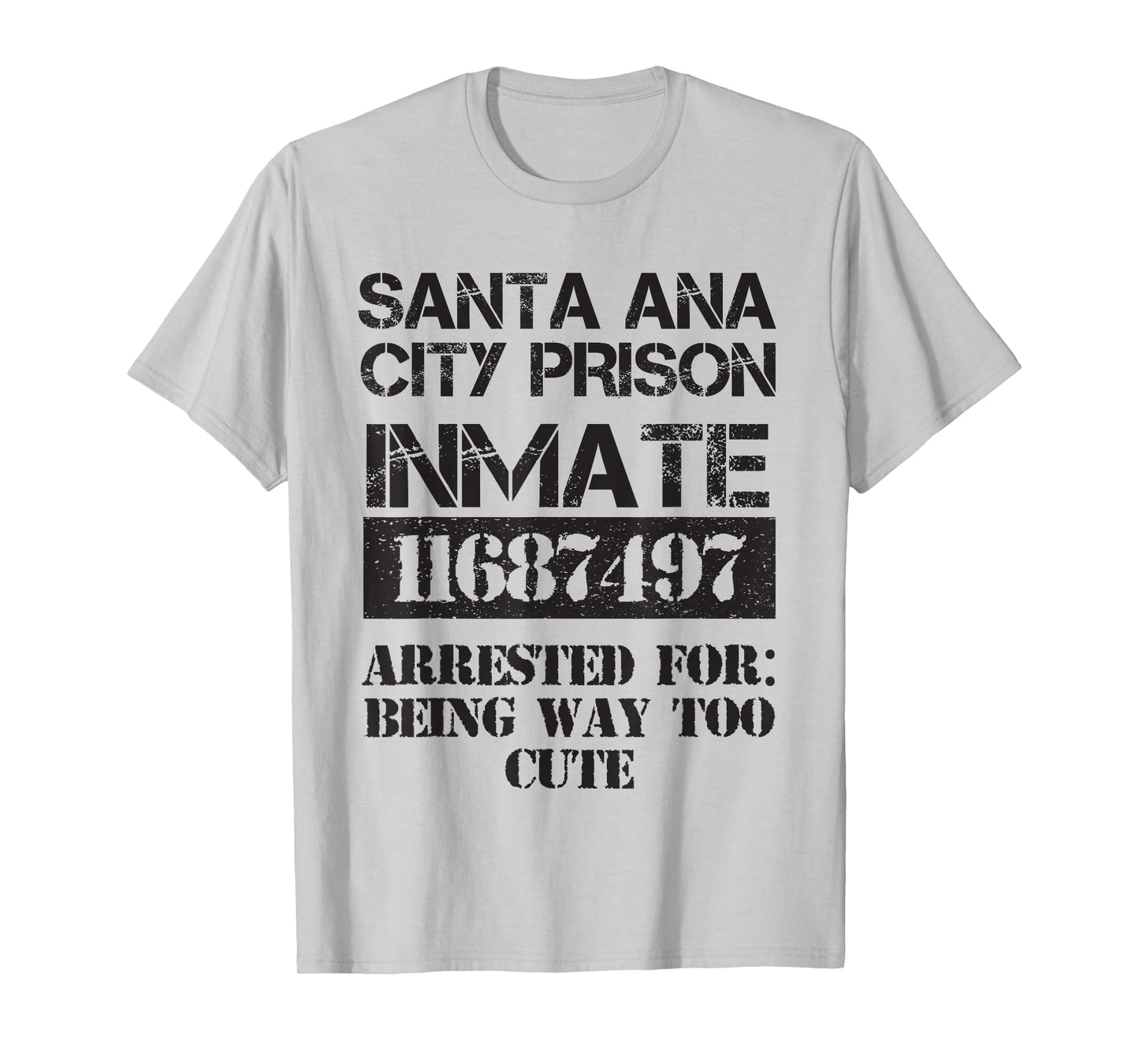 Funny Halloween Santa Ana City Prisoner Costume T-Shirt