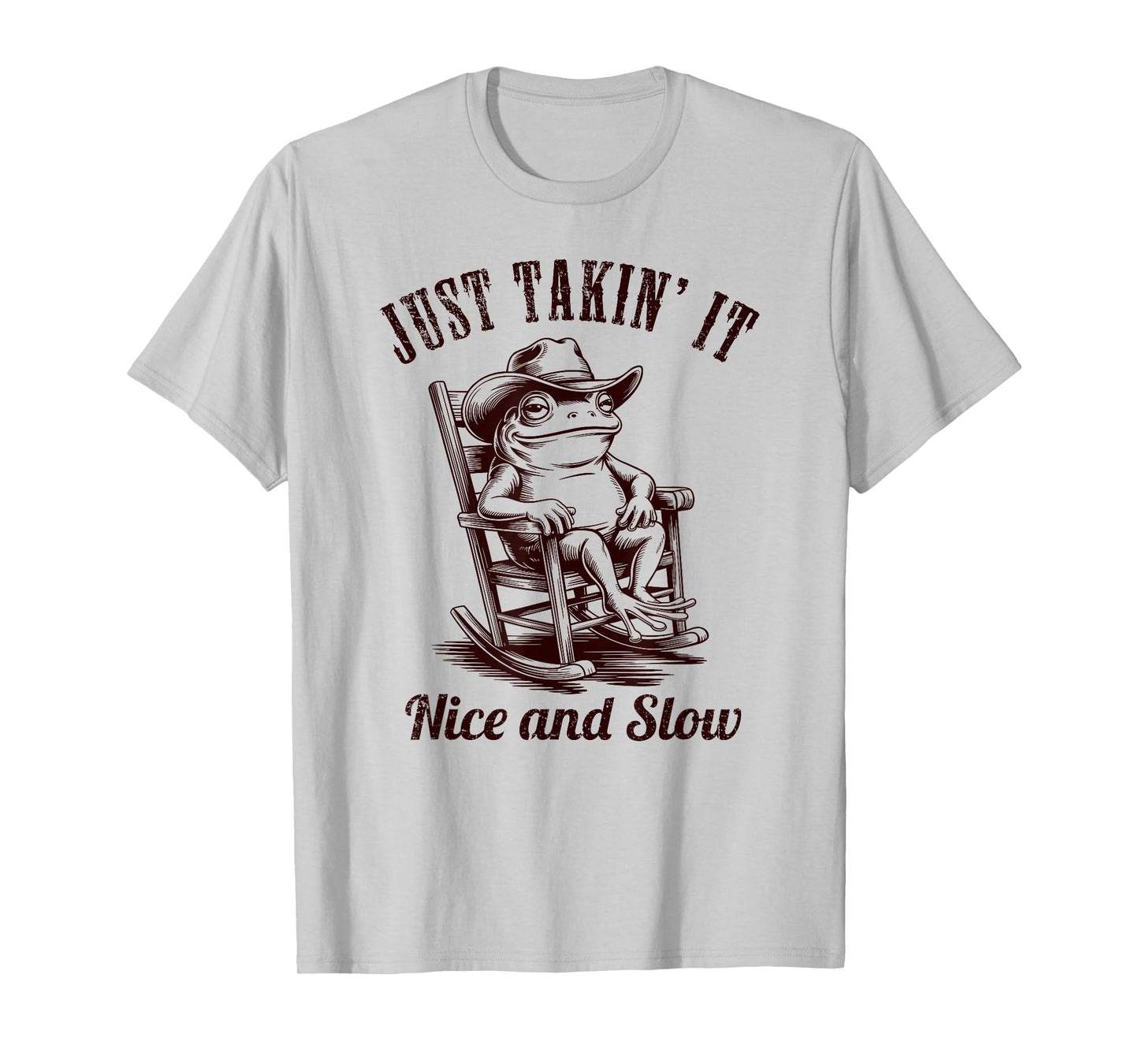 Vintage Cowboy Frog funny summer break retirement vacation T-Shirt