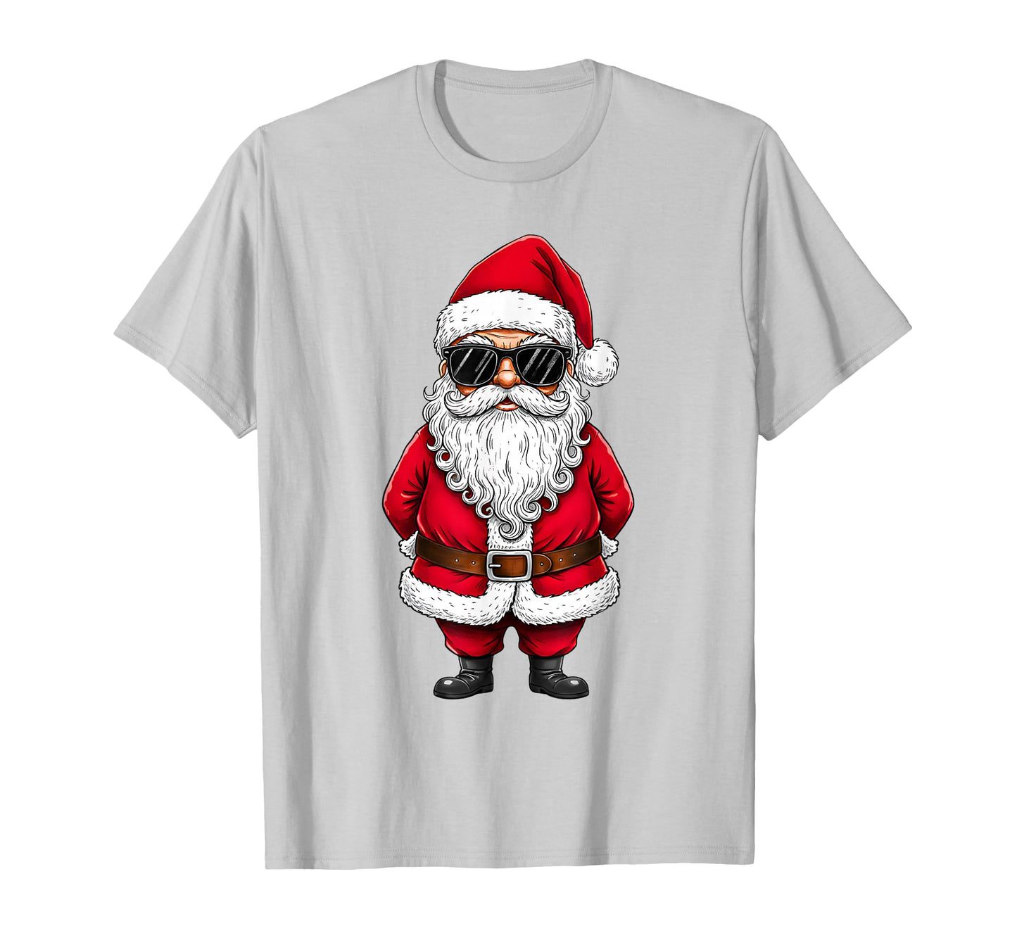 Santa Face with Sunglasses Christmas for Boys Men Kids T-Shirt