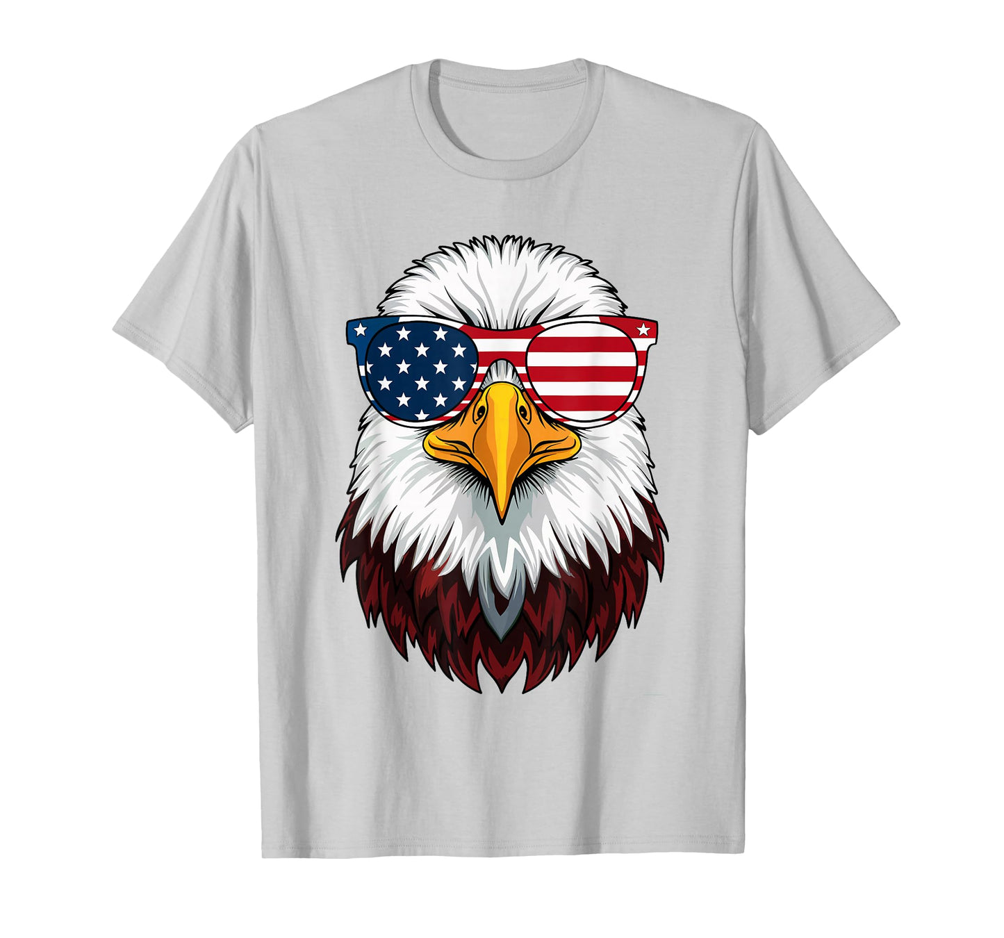 American Flag Patriotic Eagle Shirt Men Boys 4th of July T-Shirt