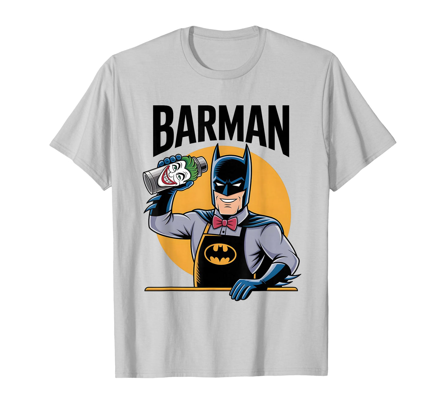 BARMAN Hero Parody Party Outfit Bartender Funny Comic Drink T-Shirt