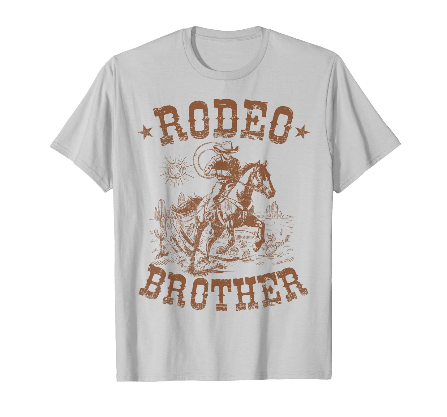 Rodeo Brother Western Cowboy Birthday Family Matching T-Shirt