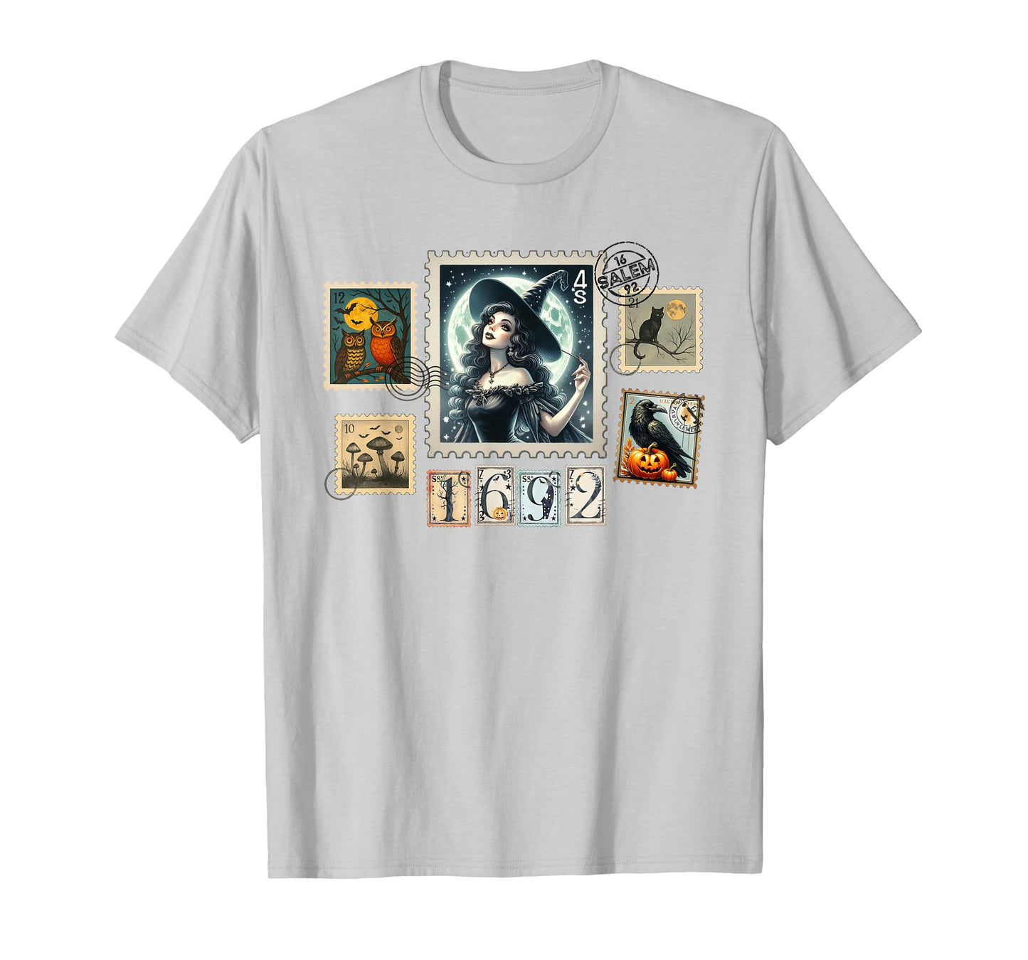 Salem Witch Trials They Missed One Halloween Postage Stamp T-Shirt
