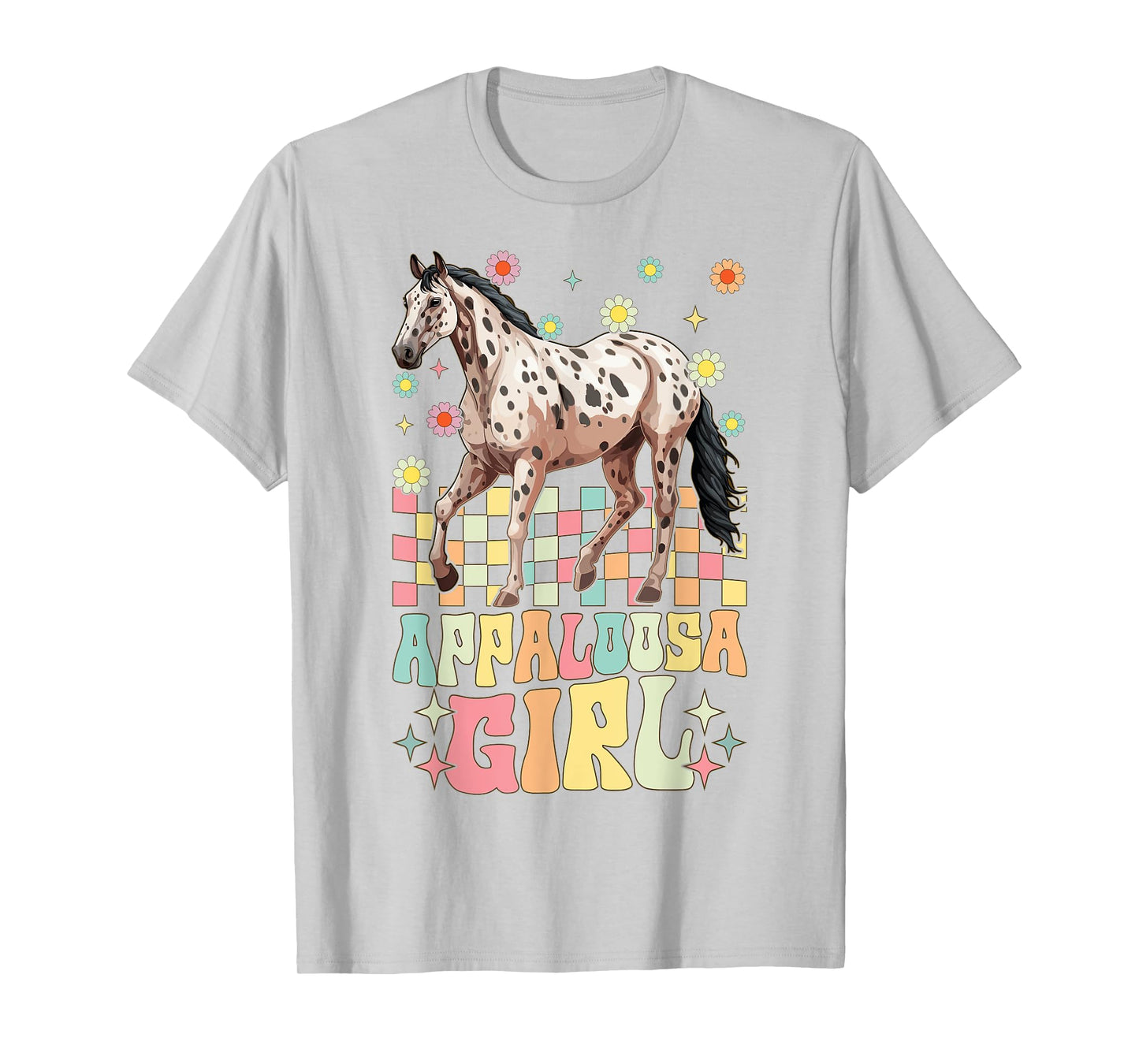 Appaloosa Girl Groovy Horse Girl T-Shirt