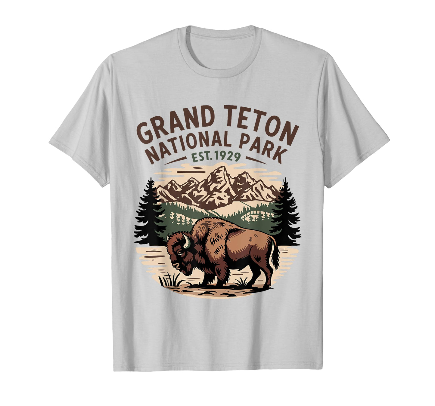 Grand Teton National Park Retro T-Shirt