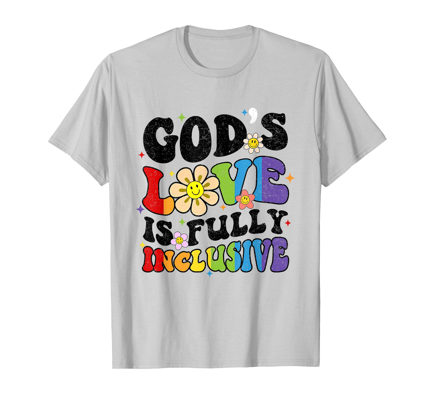 God's Love Is Fully Inclusive Christian Jesus LGBT Gay Pride T-Shirt