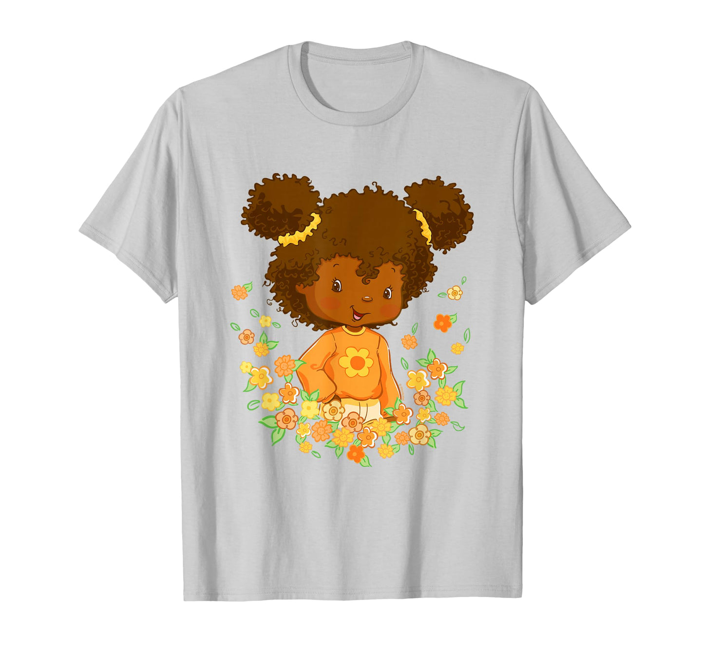 Strawberry Shortcake Orange Blossom Floral Big Chest Logo T-Shirt