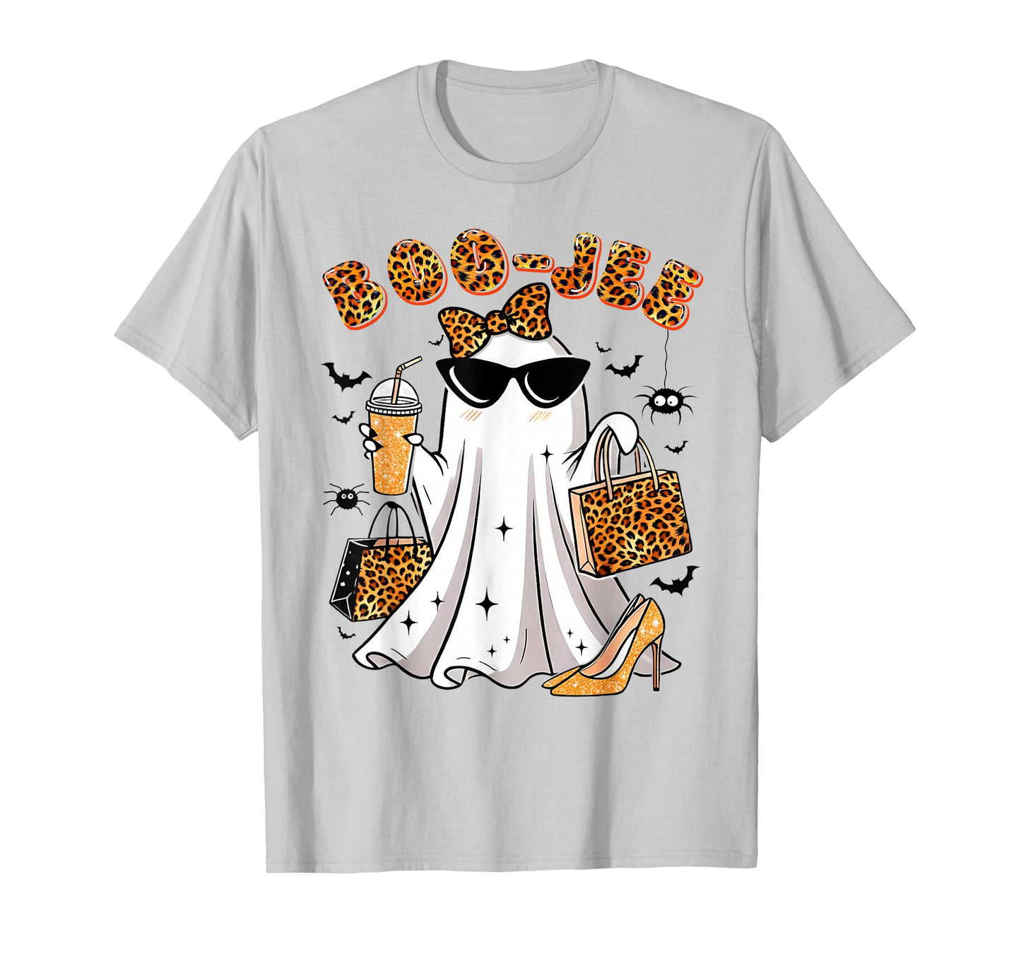 Coquette Ghost Coffee Boo-JEE Halloween Boujee Cute Ghost T-Shirt