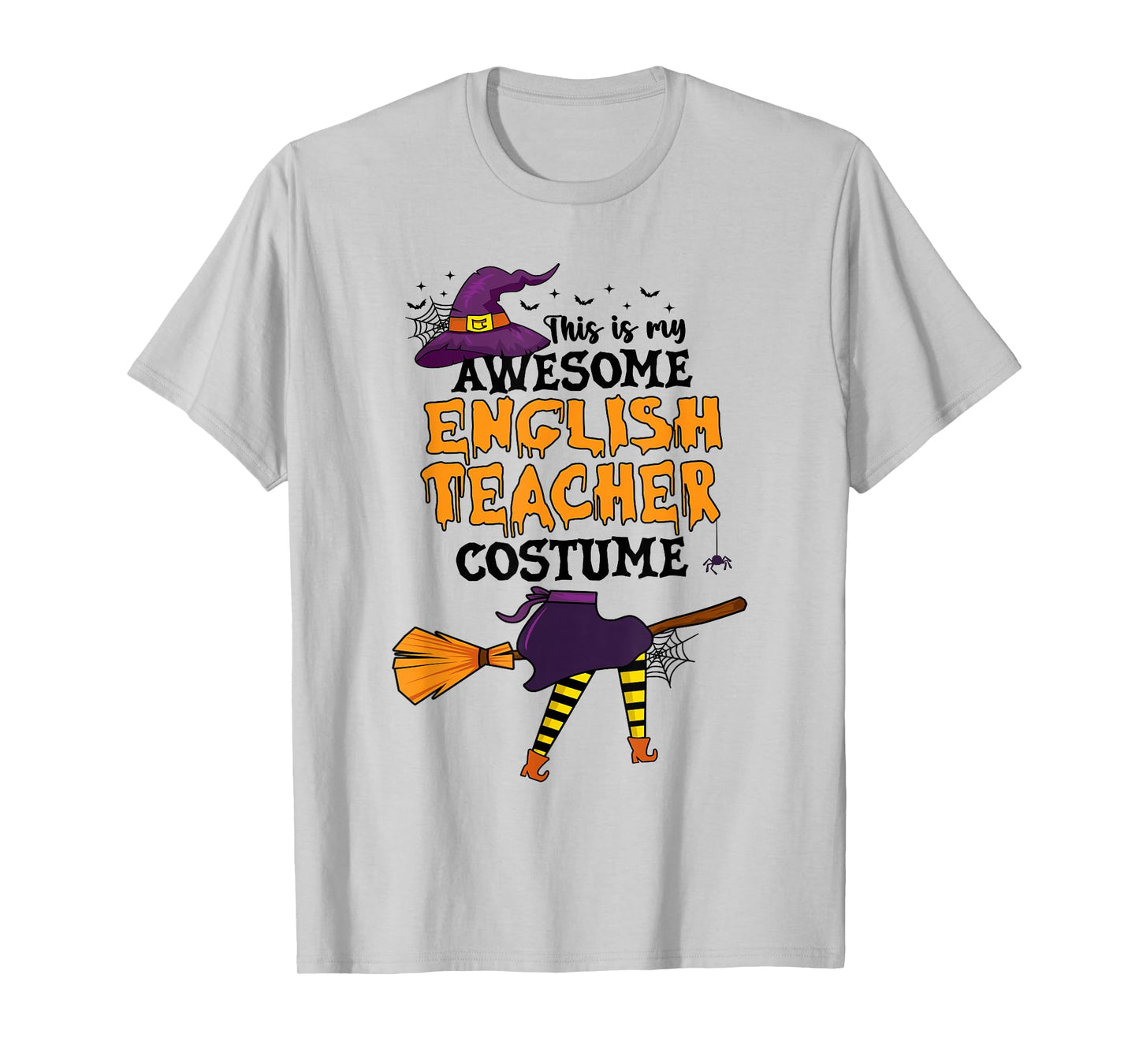 This is My Awesome English Teacher Costume Halloween Witch T-Shirt