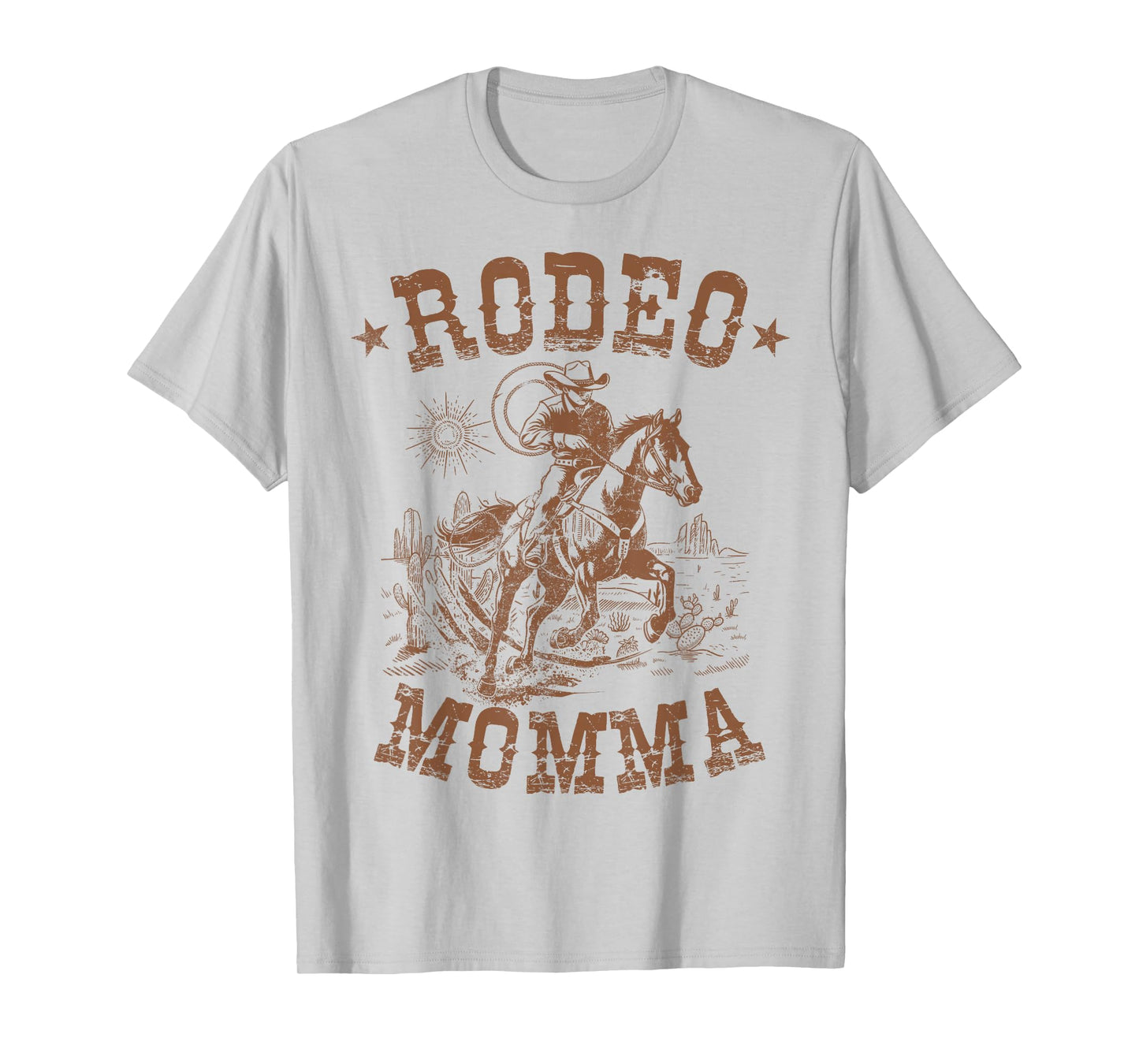 Rodeo Momma Western Cowboy Family Matching Mother's Day T-Shirt