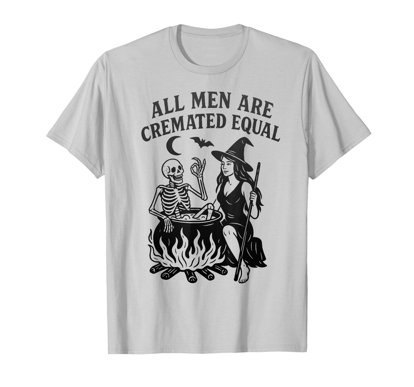 All Men are Cremated Equal, Witch Cauldron Graphic Tee T-Shirt