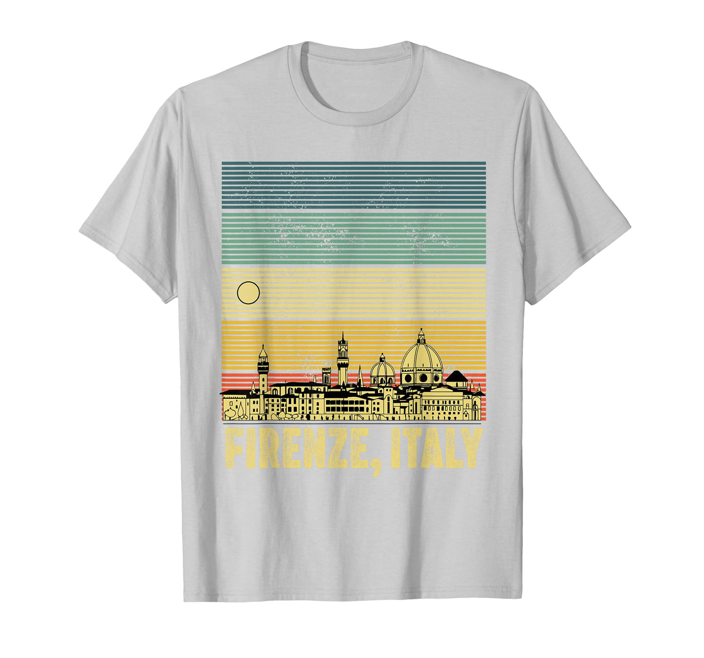 souvenirs from italy firenze Florence retro vintage skyline T-Shirt