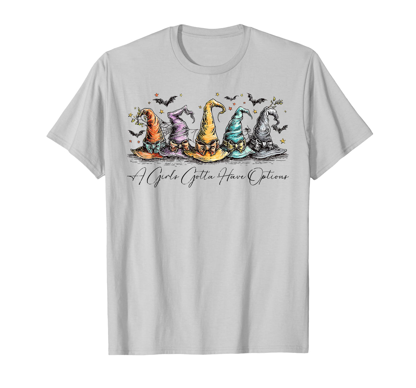 A Girl's Gotta Have Options Retro Witch Hat Spooky Halloween T-Shirt