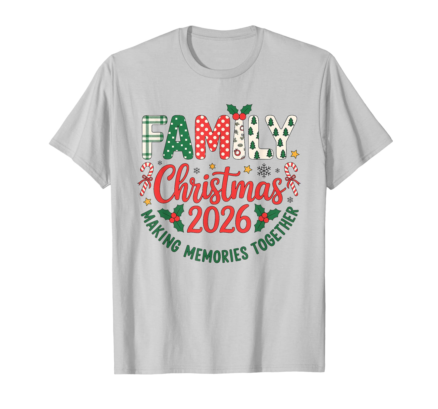 Family Christmas 2026 Santa Hat Matching Outfit Xmas Squad T-Shirt