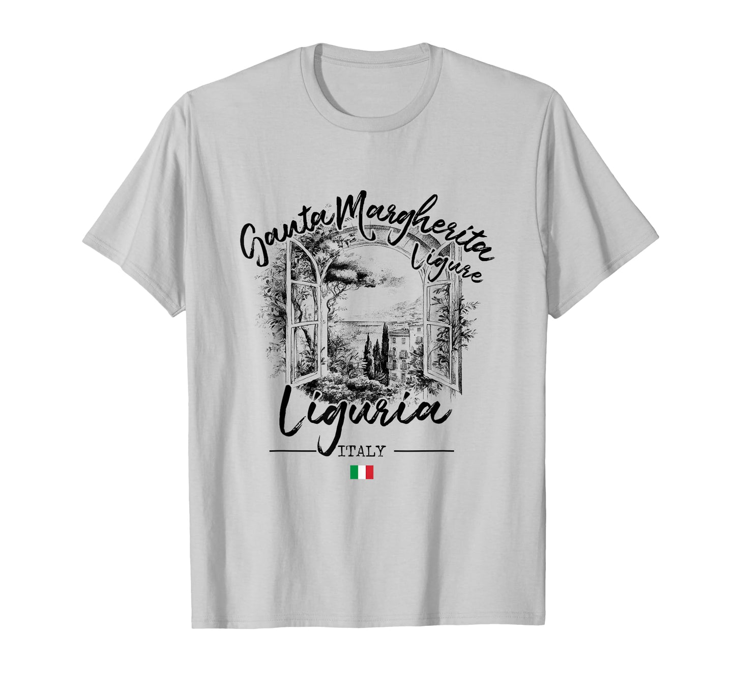 Santa Margherita Ligure Liguria Italian Riviera Italy Flag T-Shirt