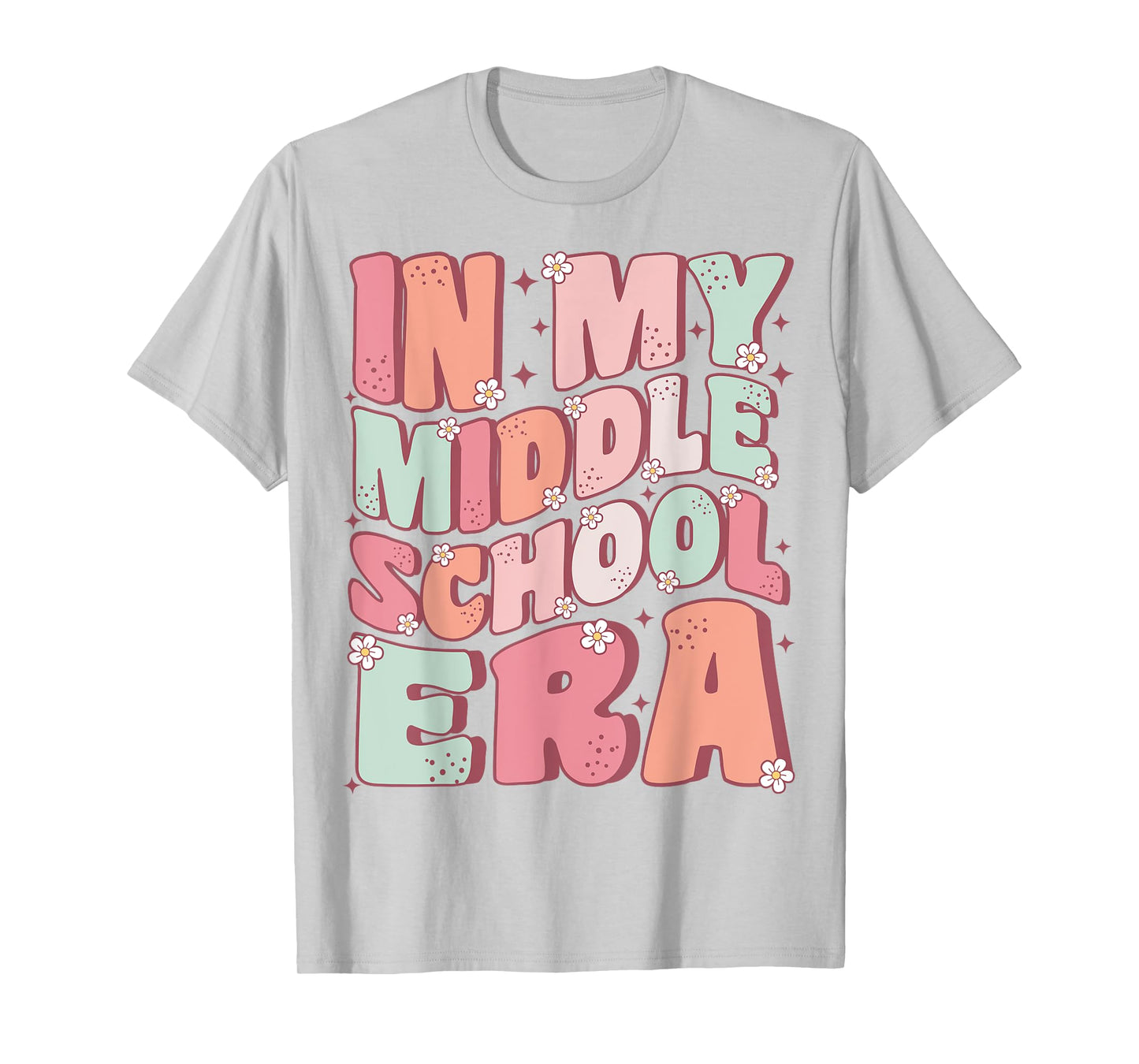 In My Middle School Era Cute Groovy First Day Back to School T-Shirt