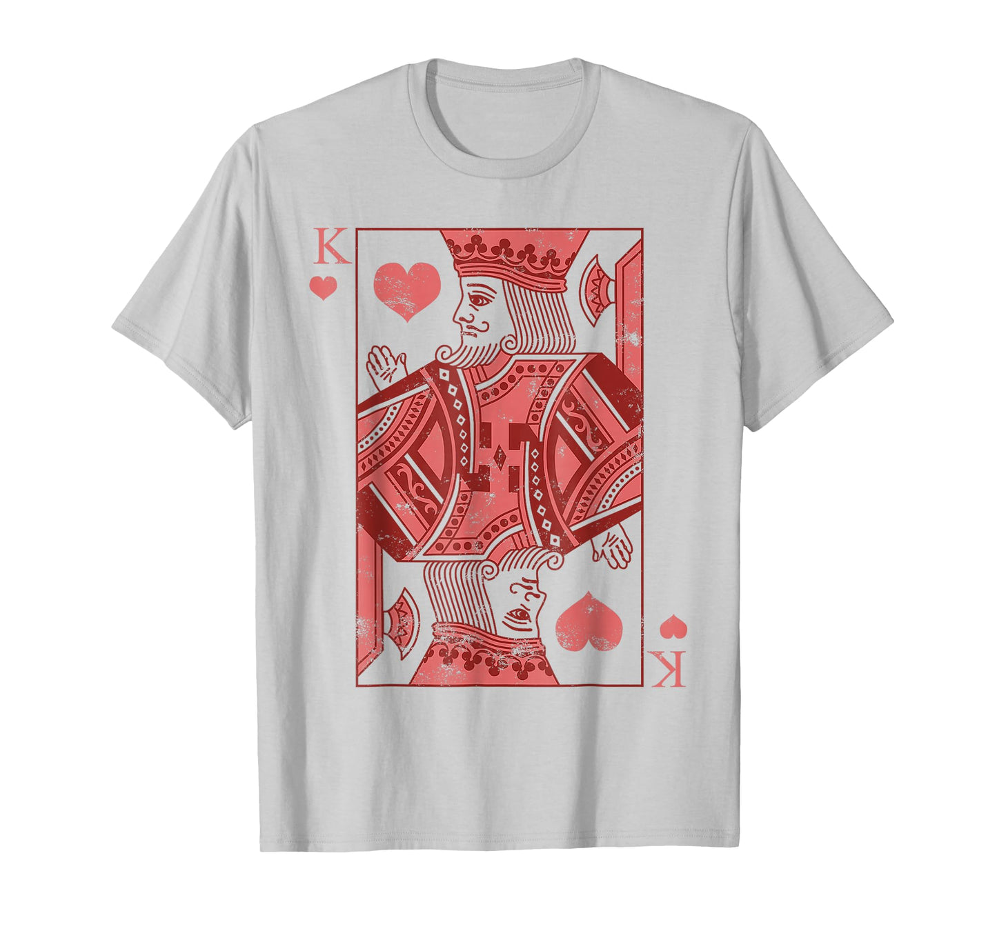 King Of Hearts Valentines Day Cool V-Day Couple Matching T-Shirt
