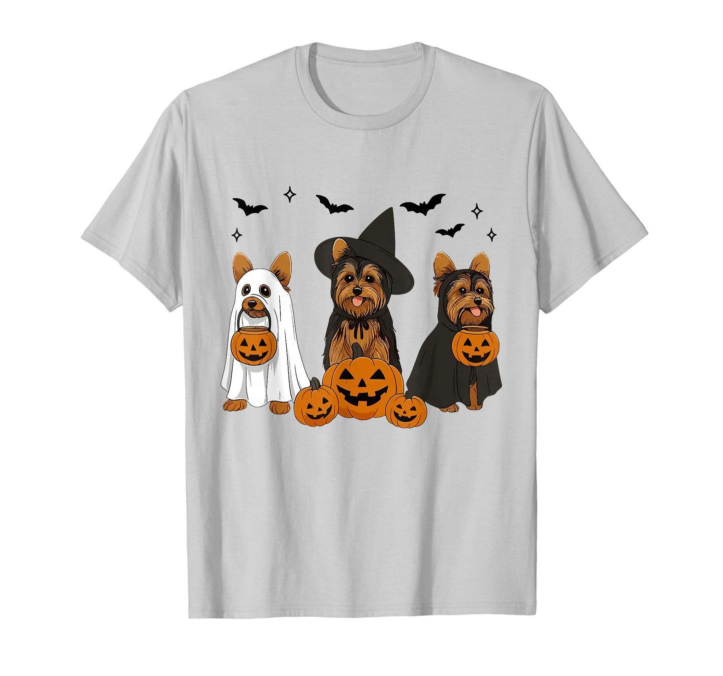 Yorkshire Terrier Halloween Witch Yorkie Dog Mom Dog Lover T-Shirt