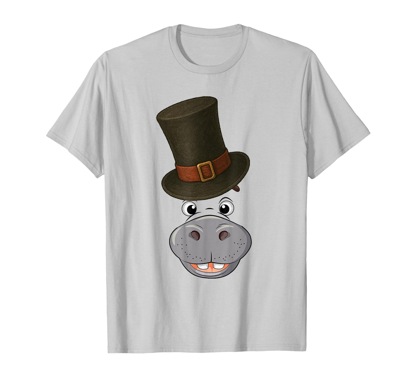 Hippo Spooky Ghost Horror Pumpkin Zombie Halloween T-Shirt