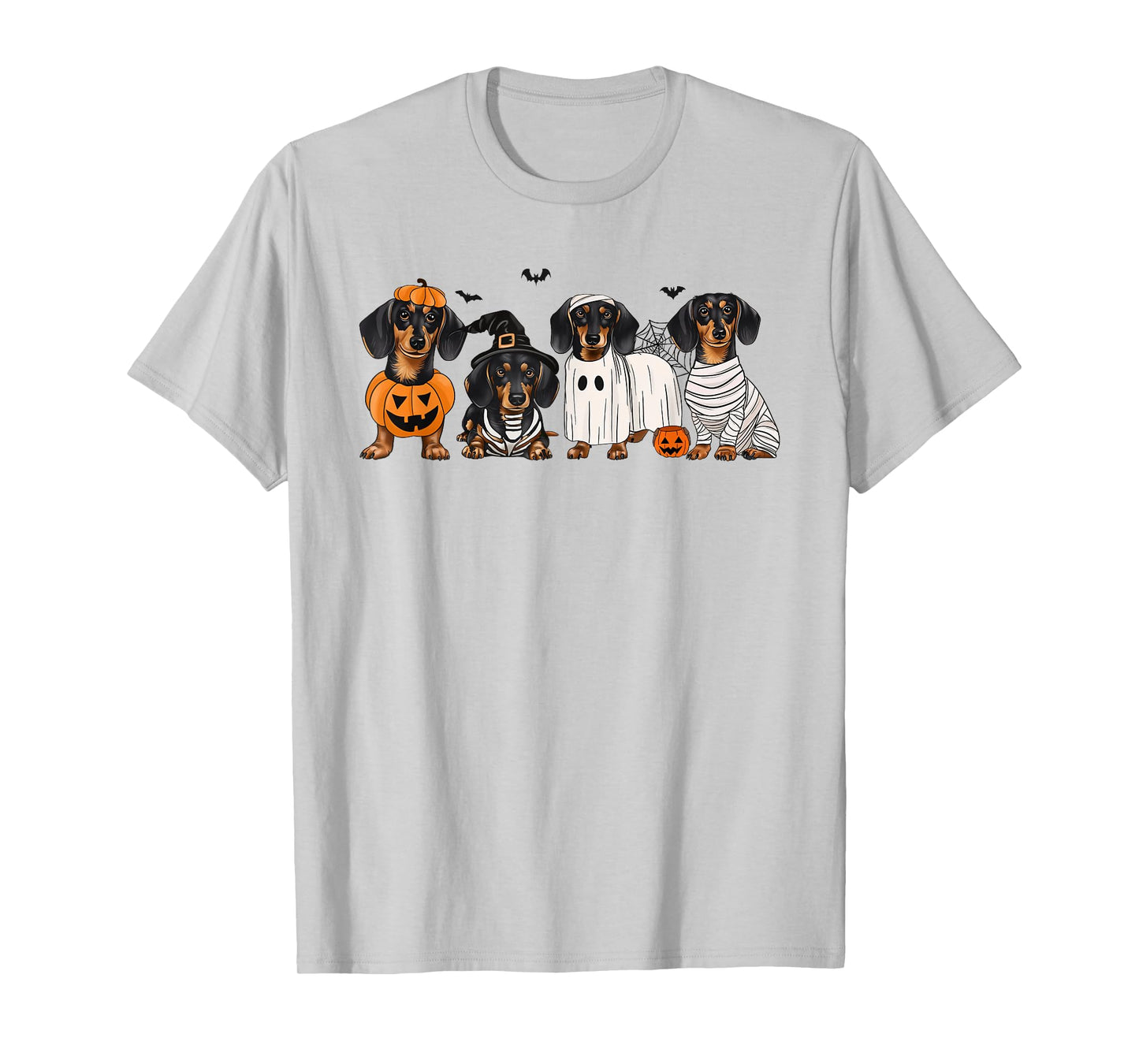 Weiner Dog Witch Happy Halloweenie Cute Halloween Dachshund T-Shirt