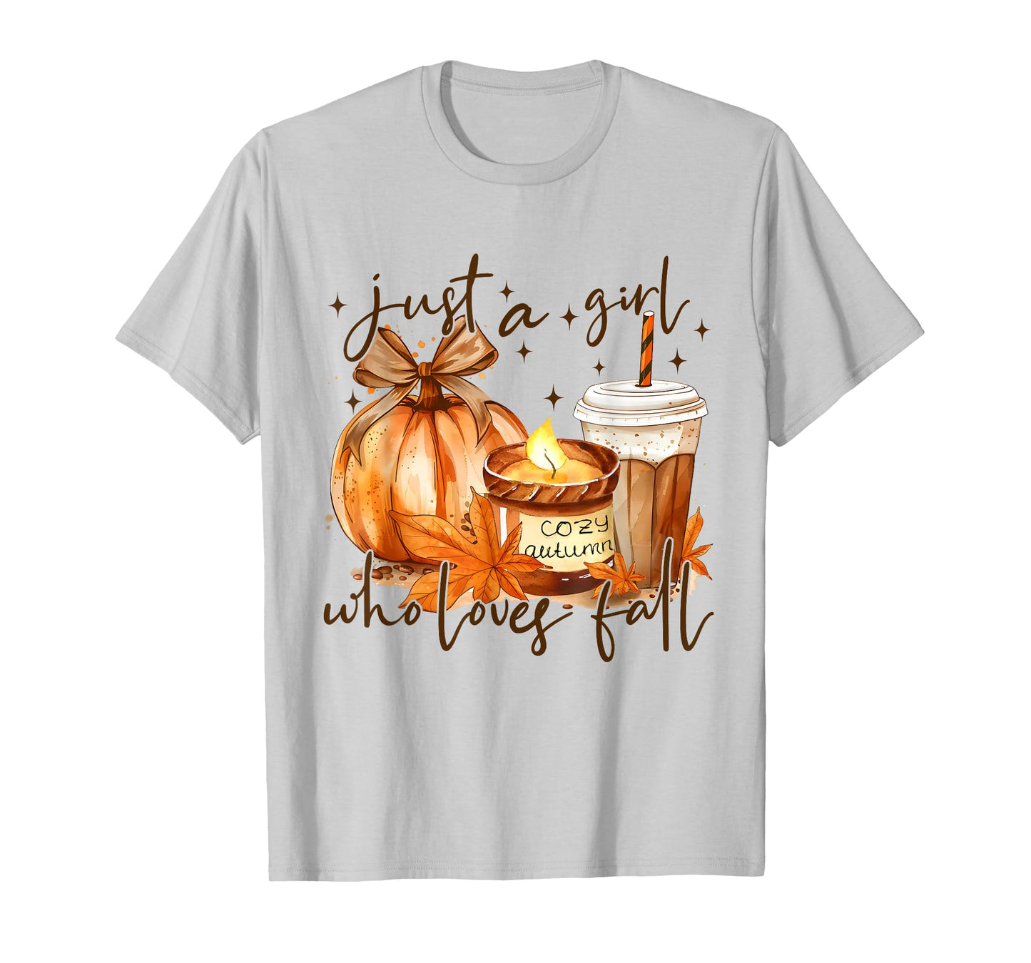 Just a Girl Who Loves Fall Pumpkin Spice Autumn T-Shirt